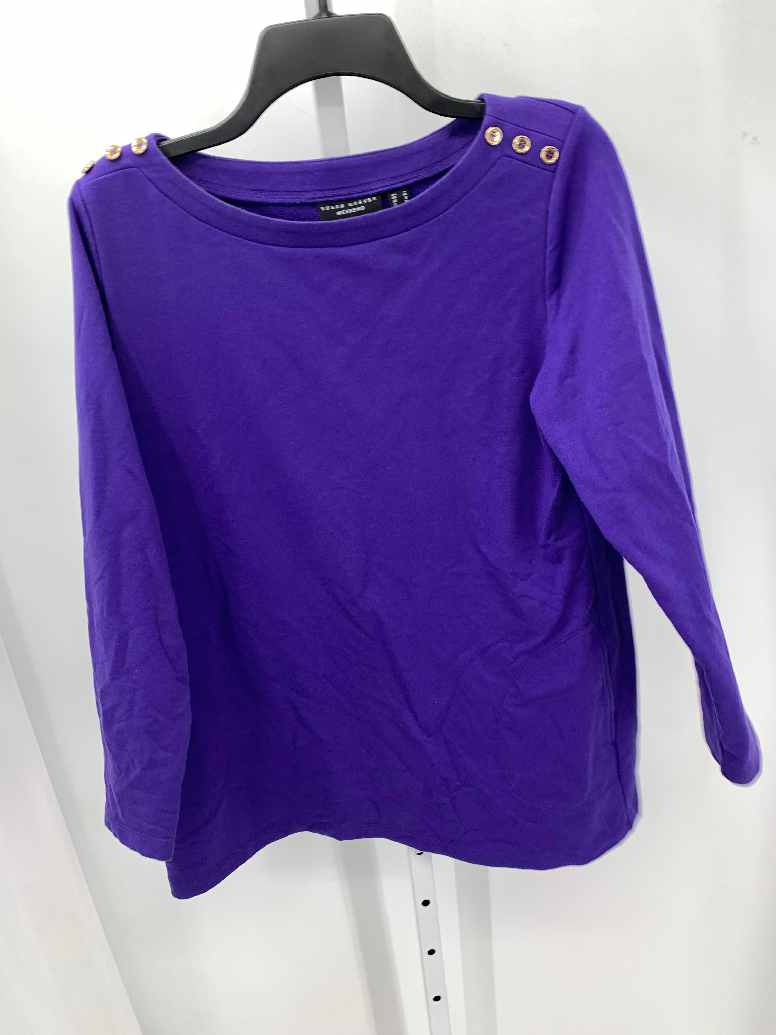 Susan Graver Size Small Misses Long Sleeve Shirt