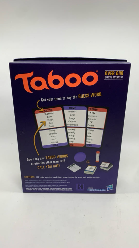 NIP TABOO GAME.