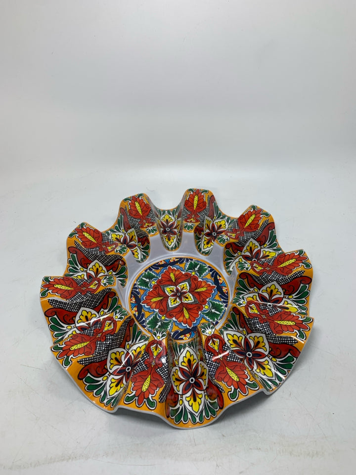 MELAMINE 10 SLOT TACO HOLDER COLORFUL.
