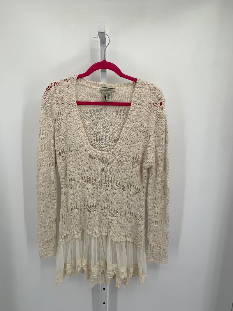 Cotton Emporium Size Small Misses Long Slv Sweater