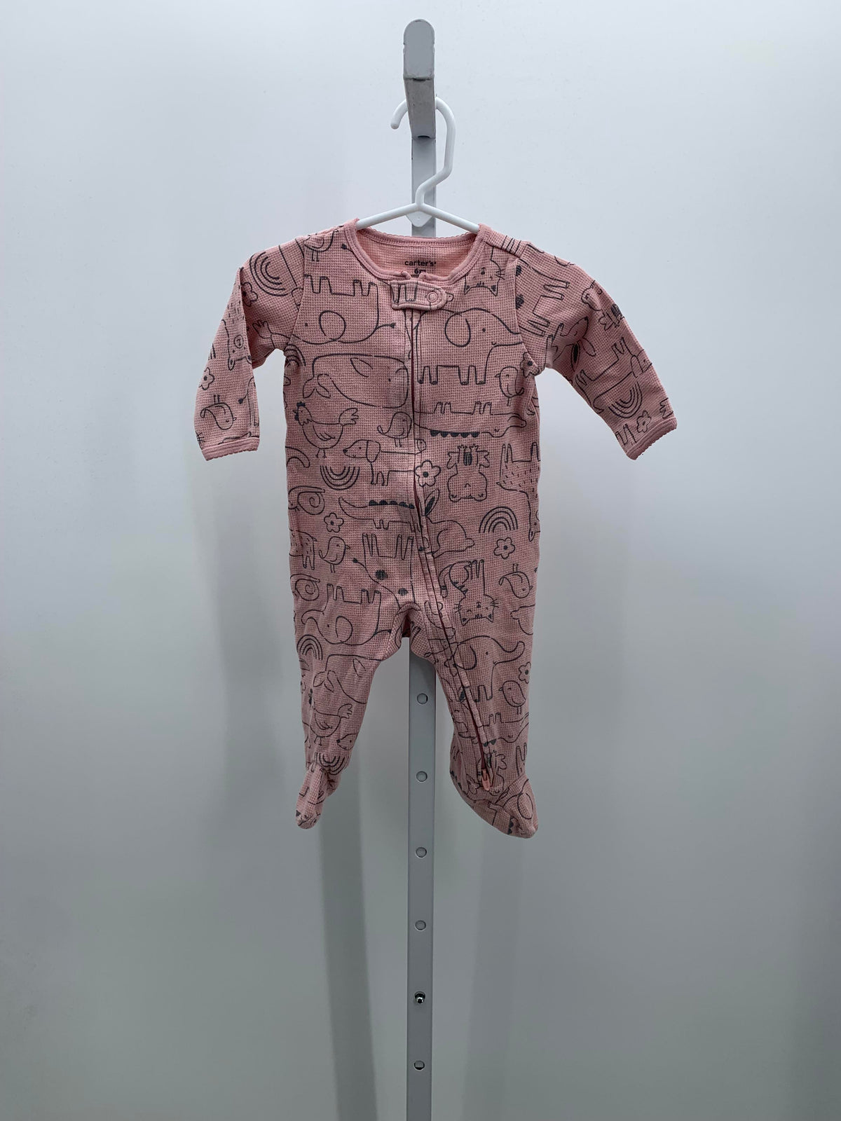 Carters Size 6 Months Girls Long Slv. Romper