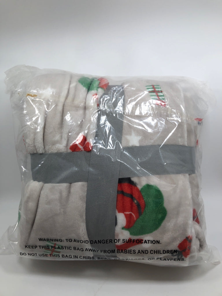 NIP SANTA HOLIDAY THROW.