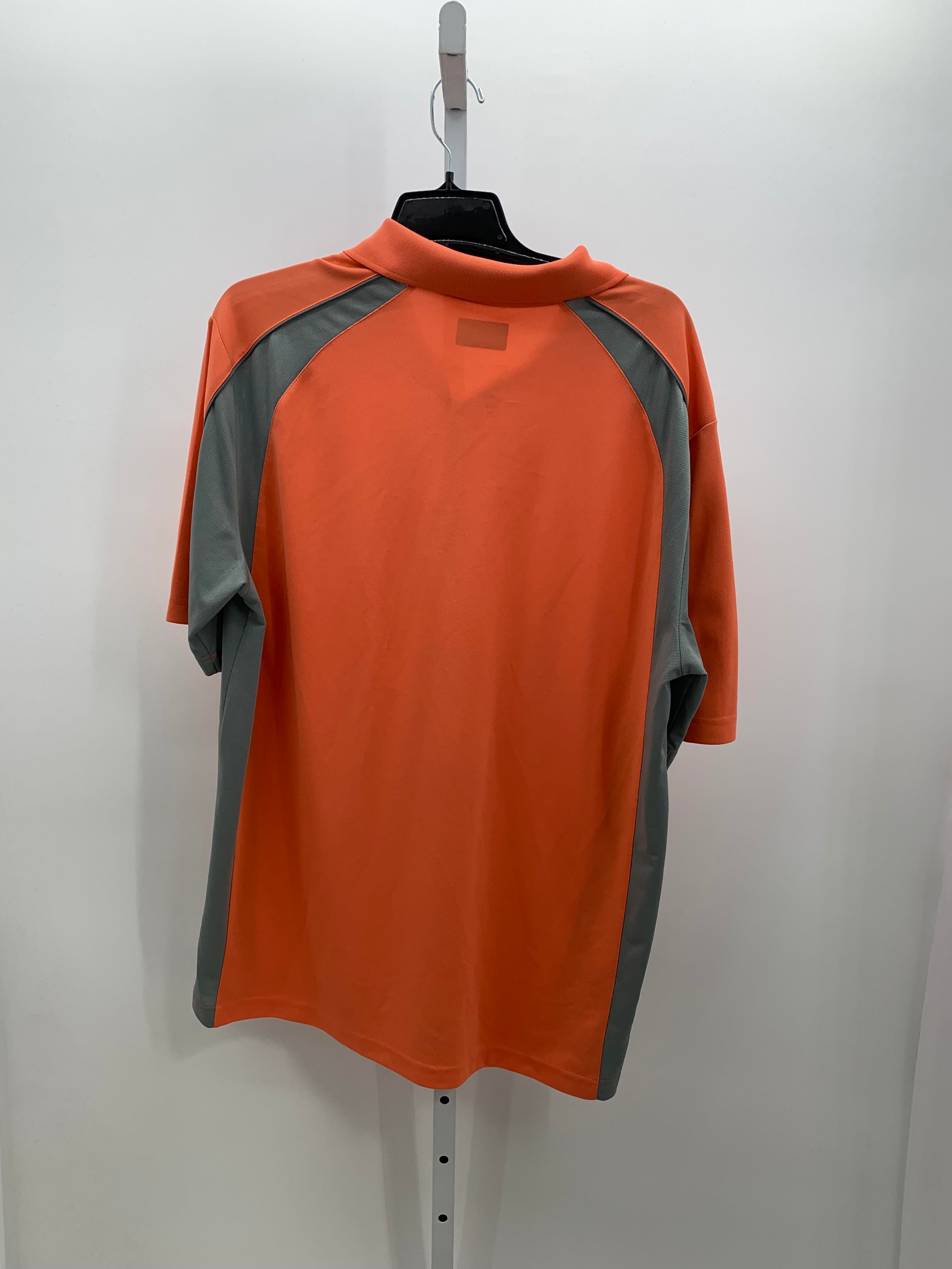 CORAL/ GREY GOLF POLO- TALL LENGTH