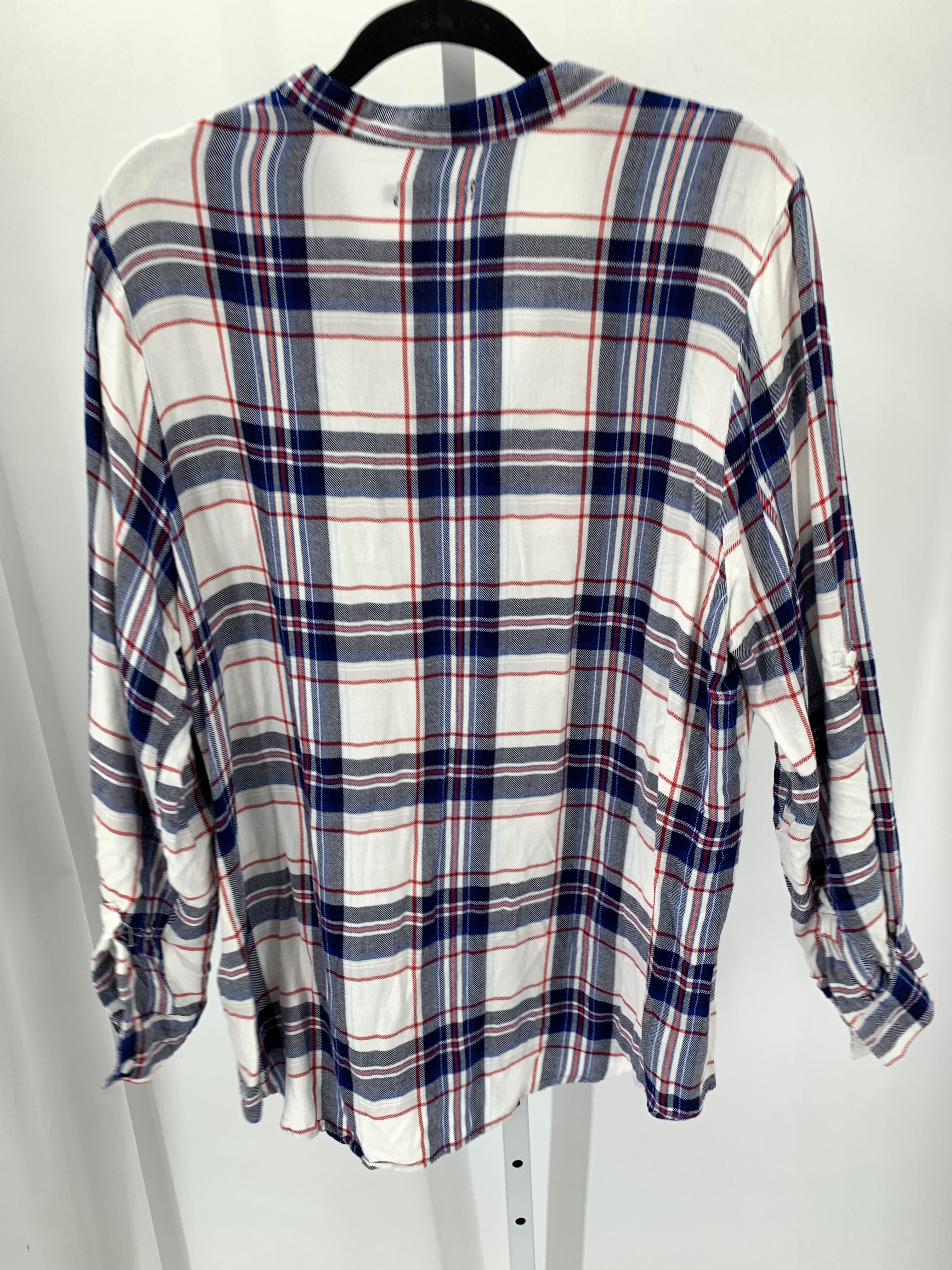 Max Jeans Size 1X Womens Long Sleeve Shirt