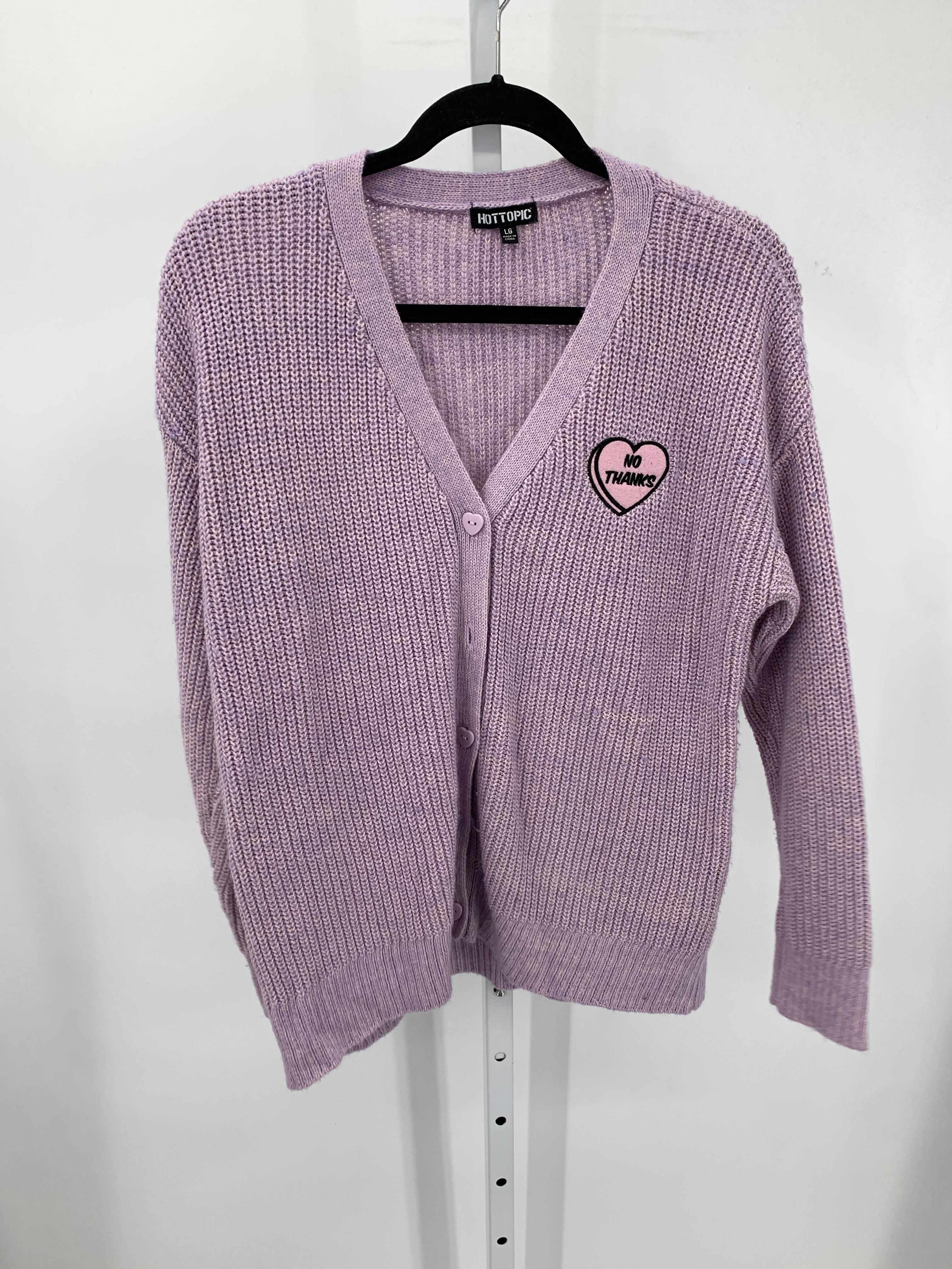 Hot Topic Size Large Juniors Long Sleeve Sweater