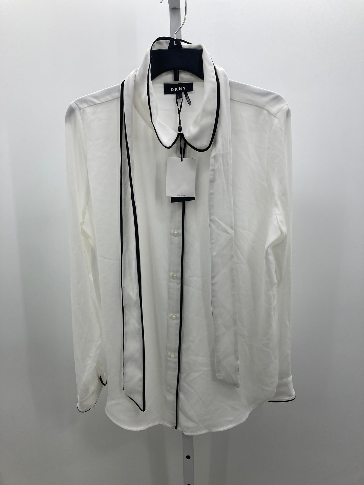 DKNY Size Large Misses Long Sleeve Shirt