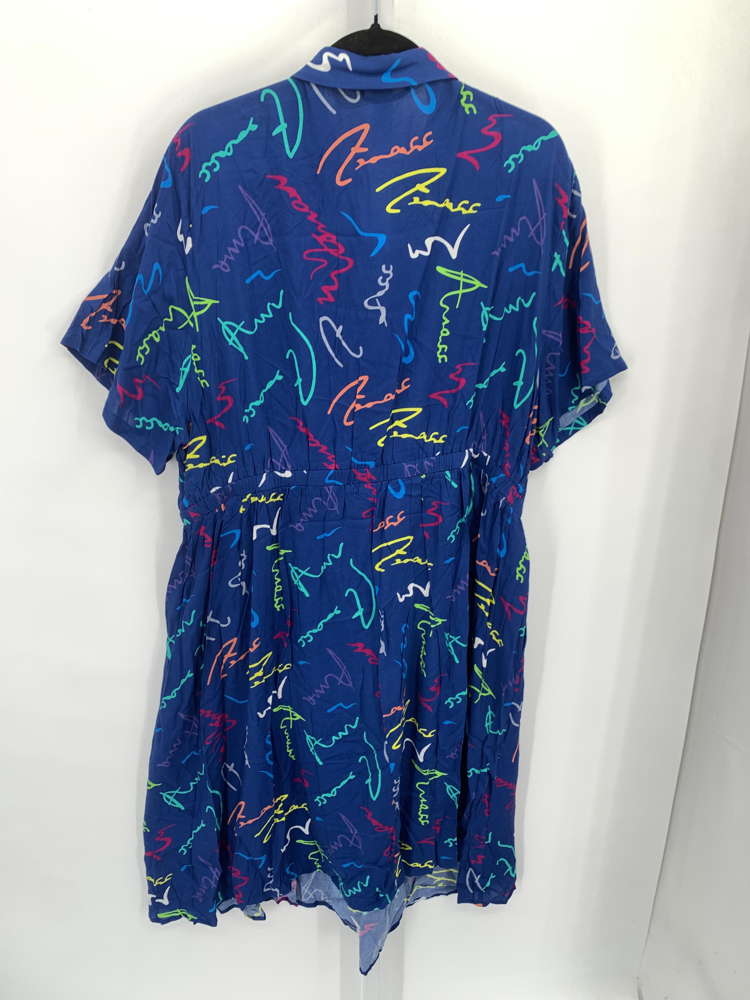 Size 26 W Womens Short Sleeve Dress