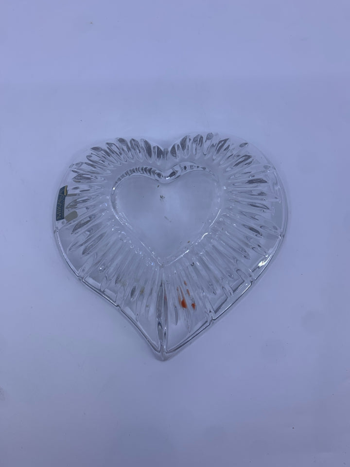 MIKASA GLASS HEART BOWL