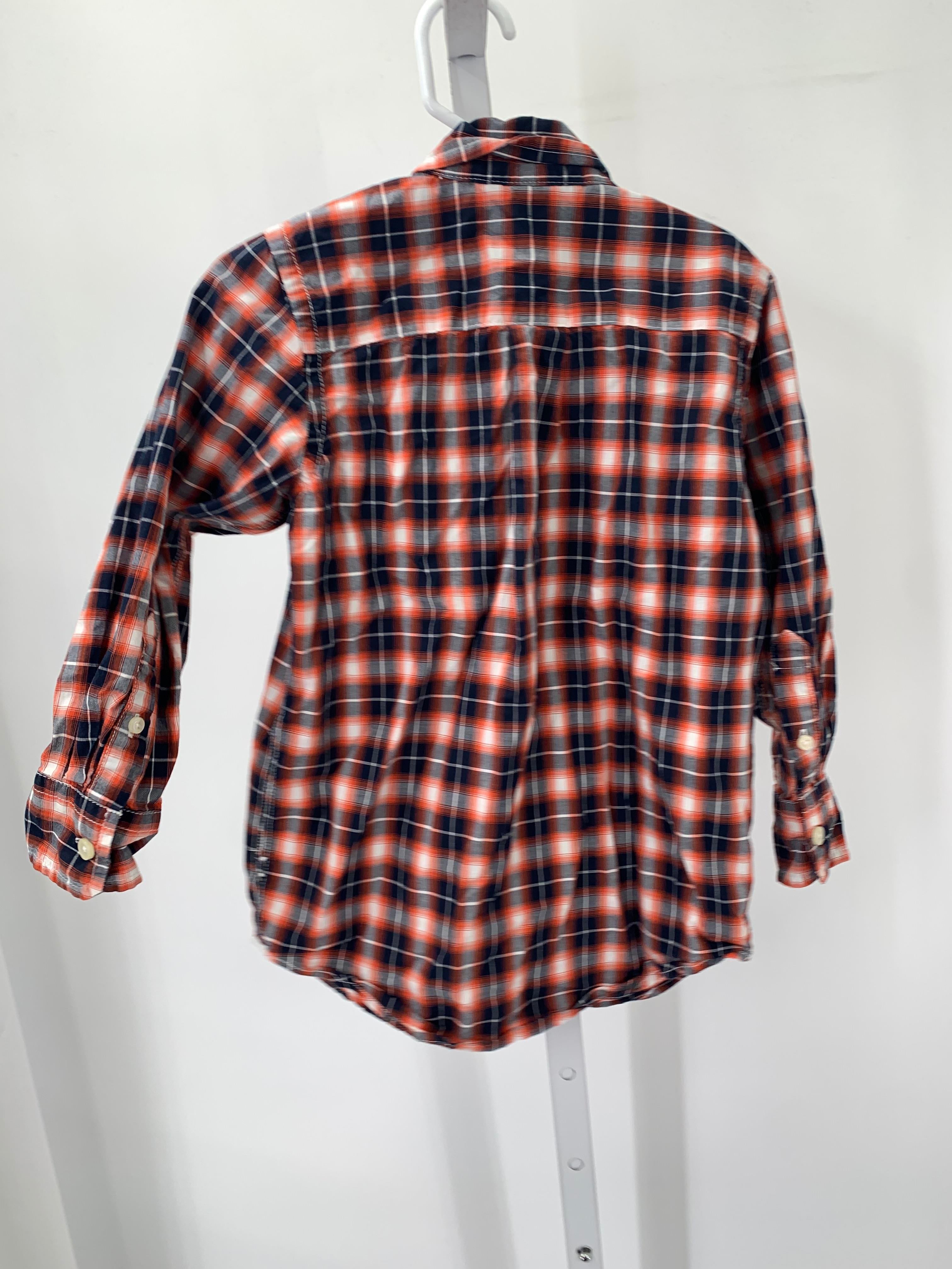 ORANGE PLAID BTN DOWN