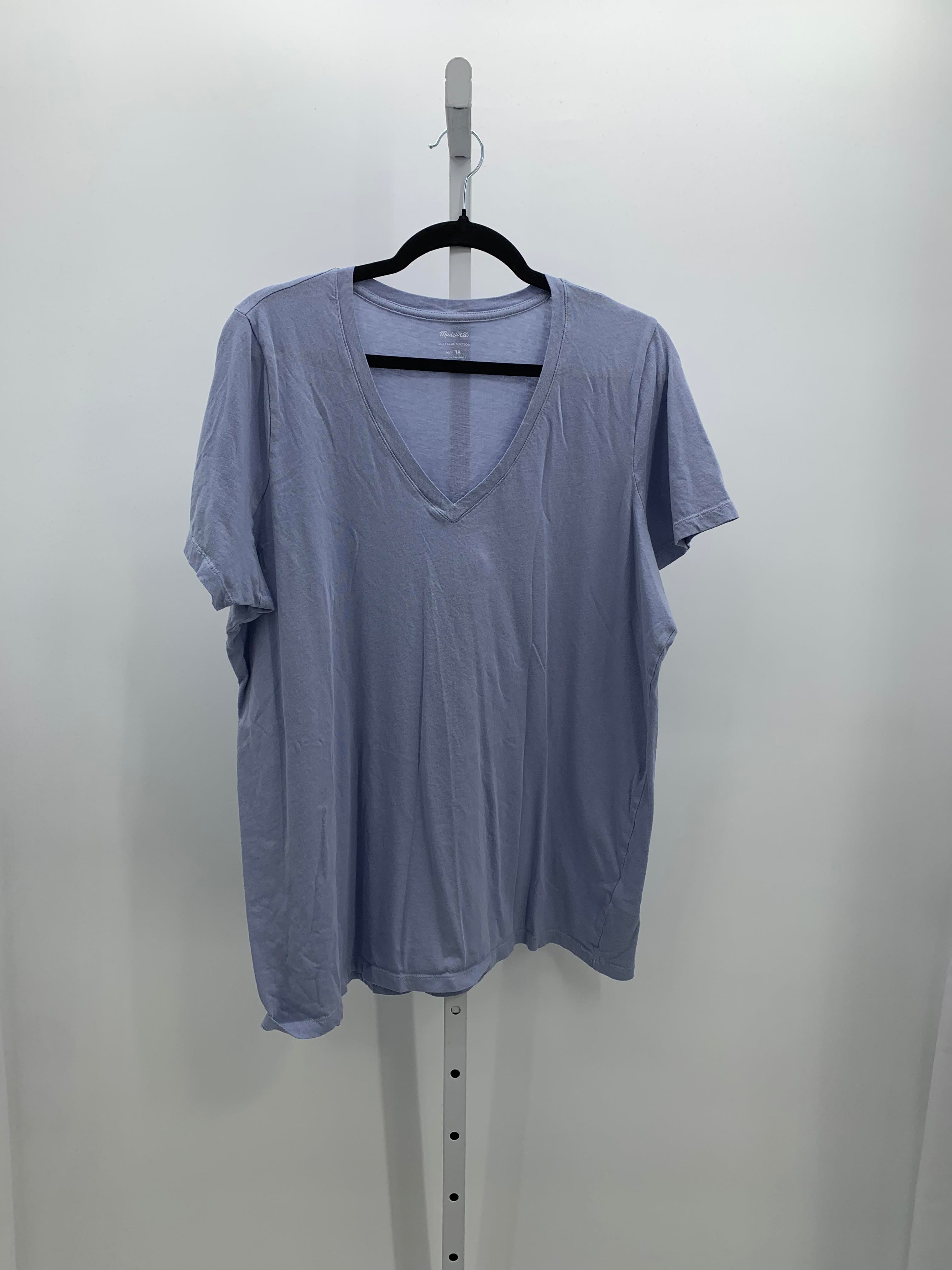 Madewell Size 1X Womens Short Sleeve Shirt