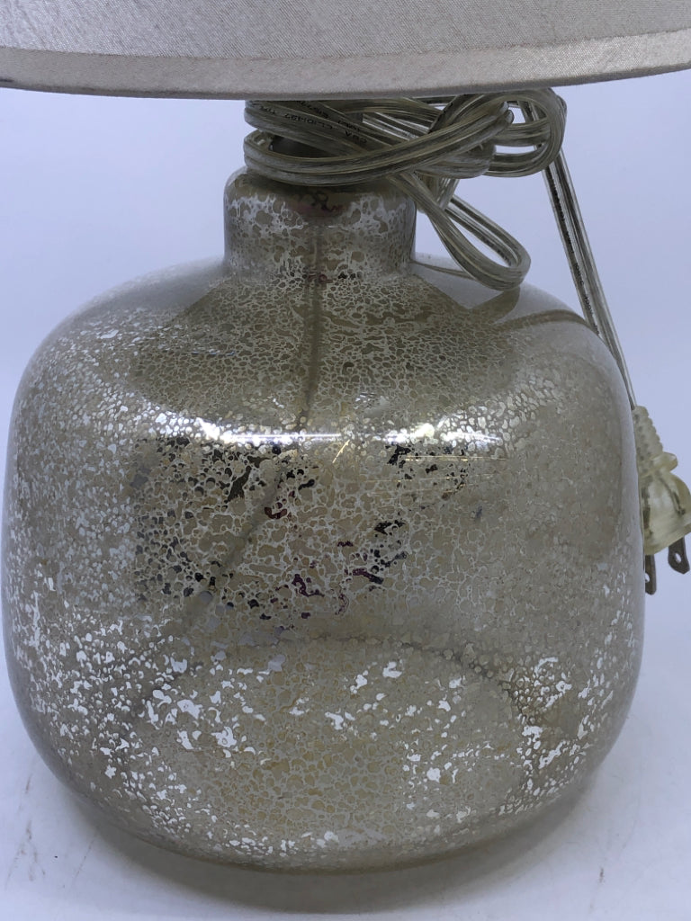 GOLDEN MERCURY GLASS DESK LAMP.