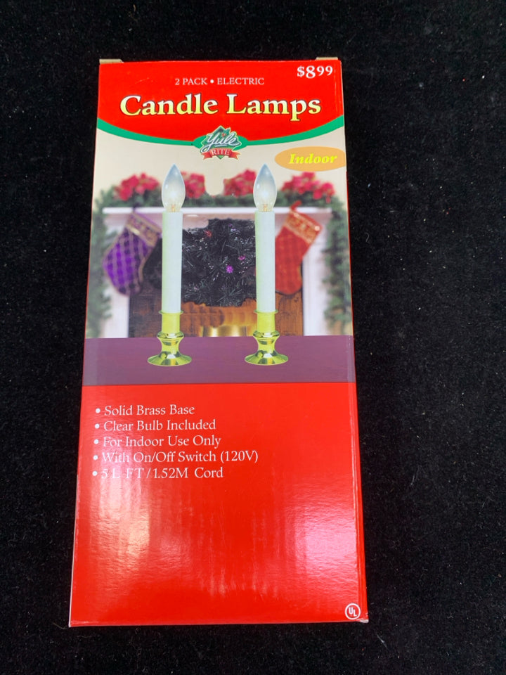 2 NIP CANDLE LAMPS