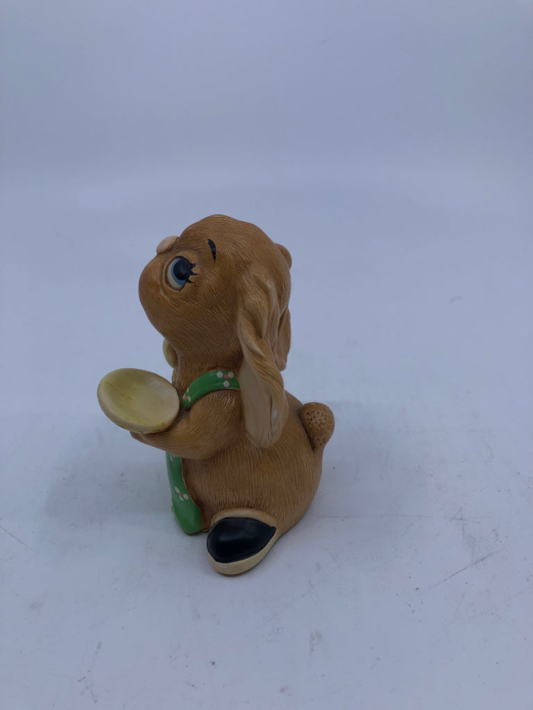 VTG PENDELFIN BUNNY OLIVER W/ SPOON & BOWL.