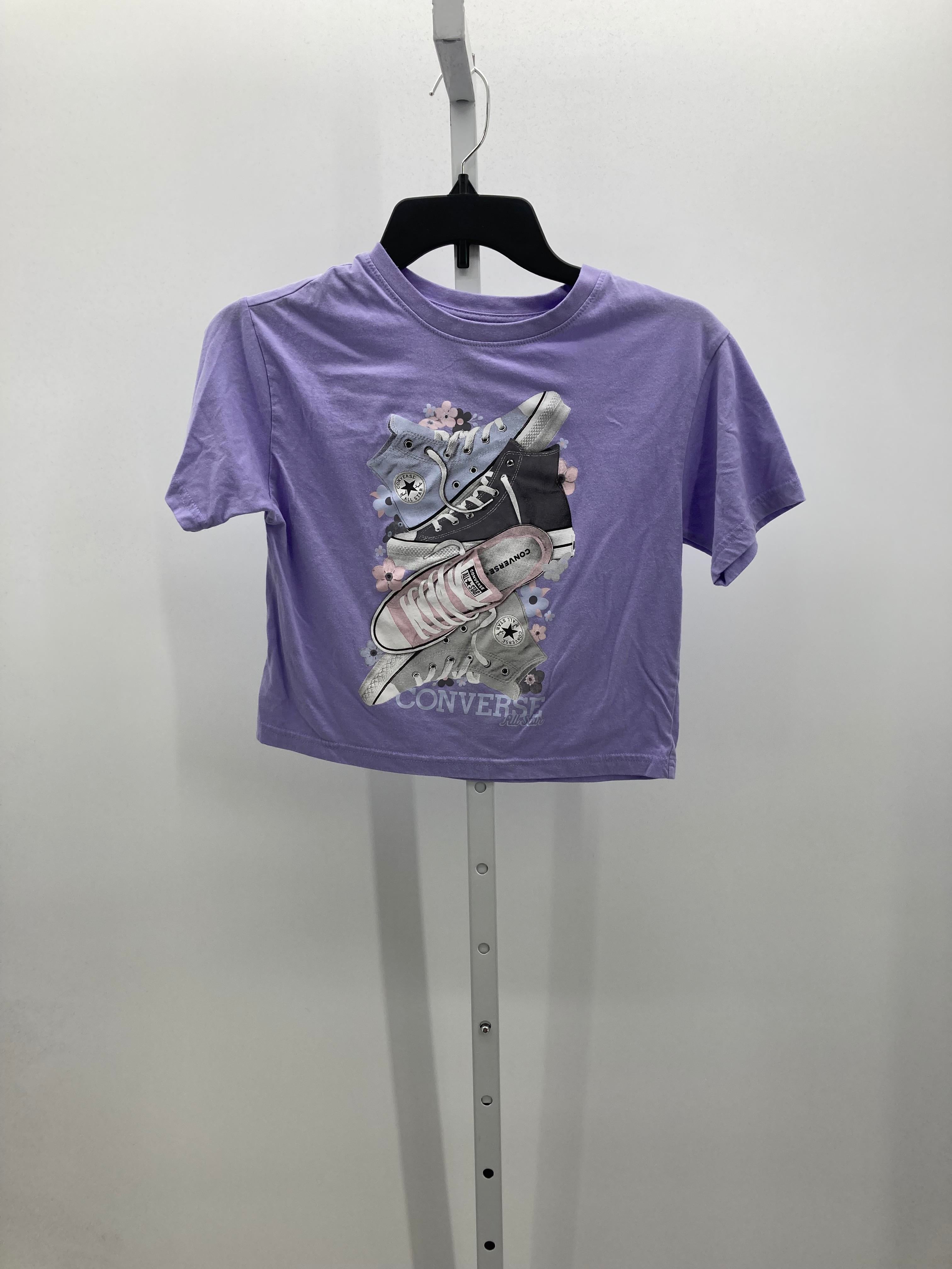 Converse Size 10-12 Girls Short Sleeve Shirt