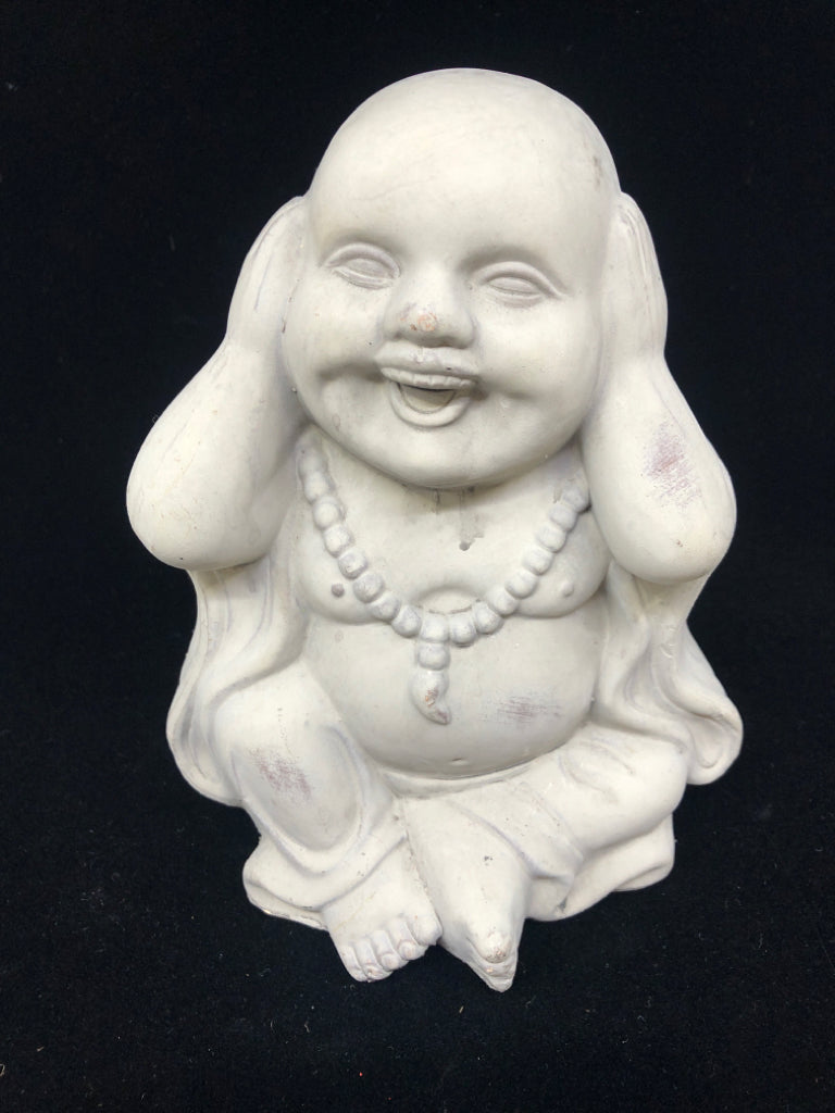 3pc BUDDHA CERAMIC HEAR, SPEAK, SEE NO EVIL.