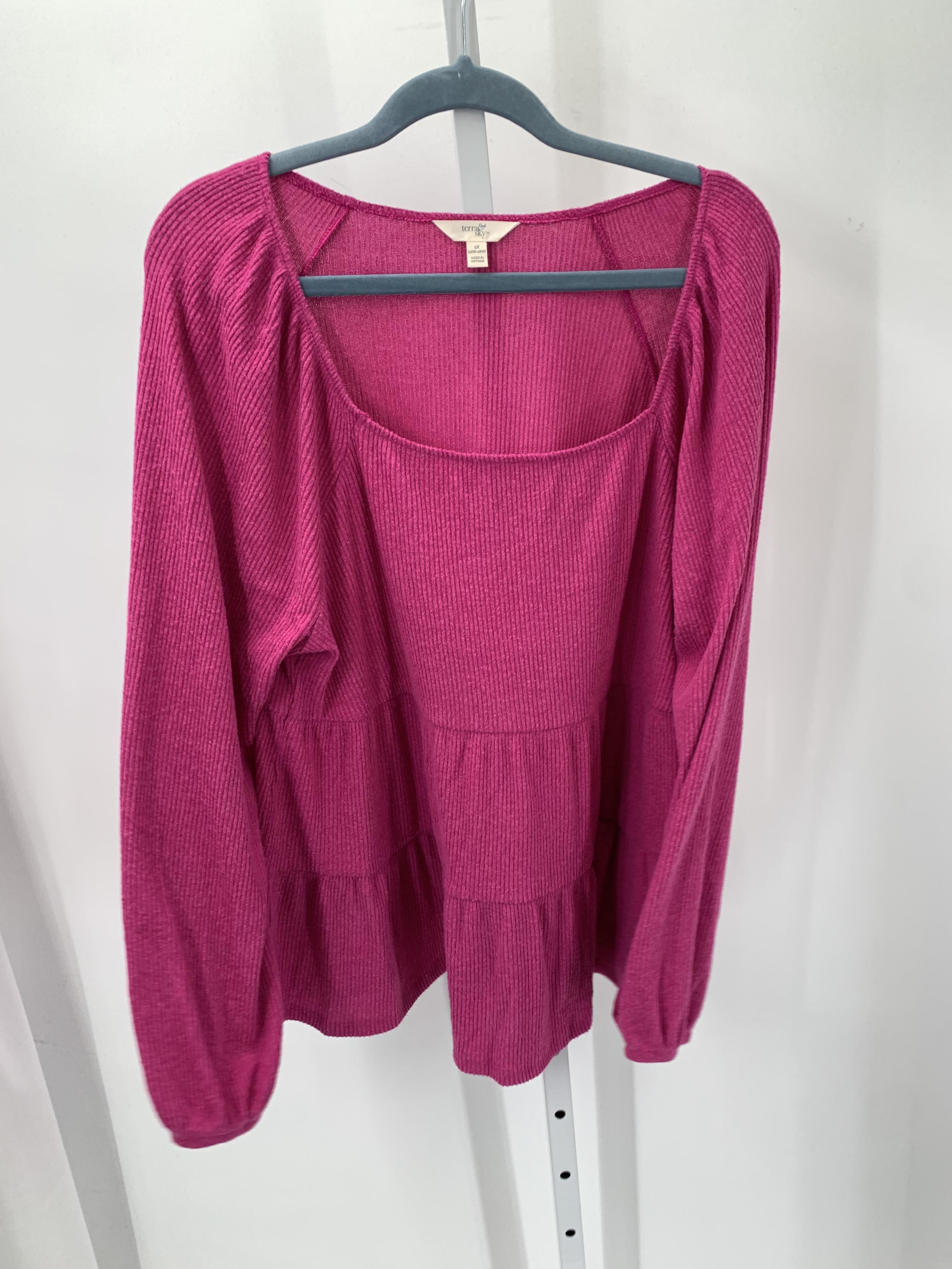 Tea Size 1X Womens Long Sleeve Shirt