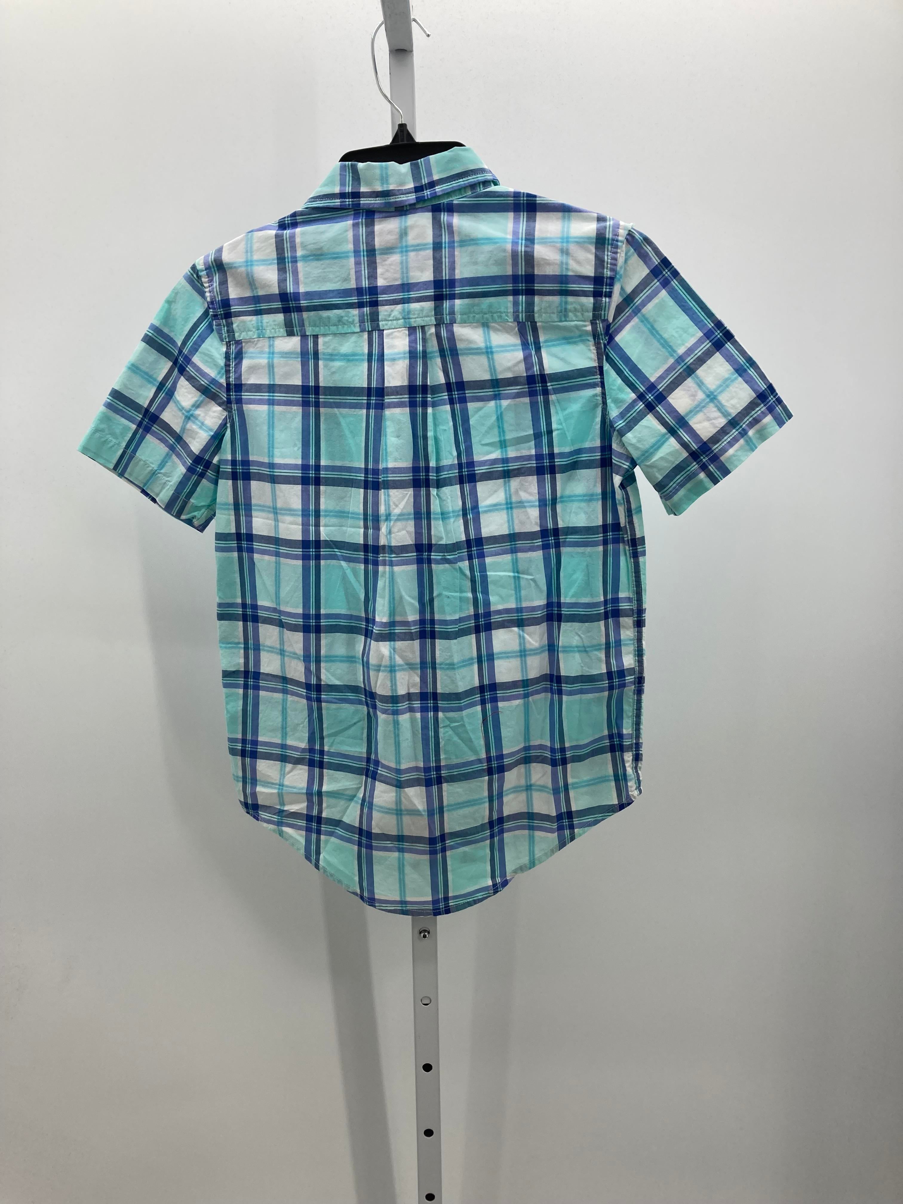 WHITE BLUE PLAID
