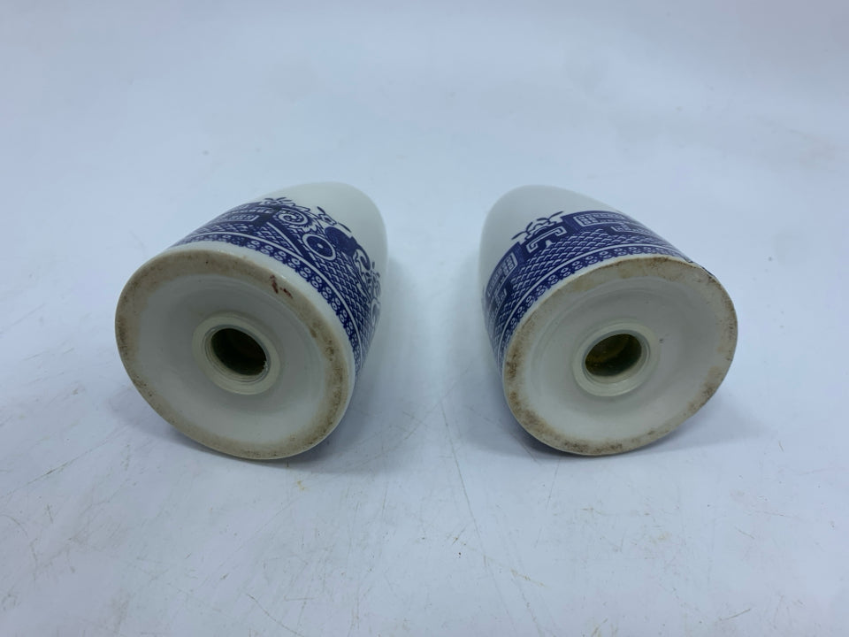 30PC CHURCHILL BLUE WILLOW SET SERV FOR 6.