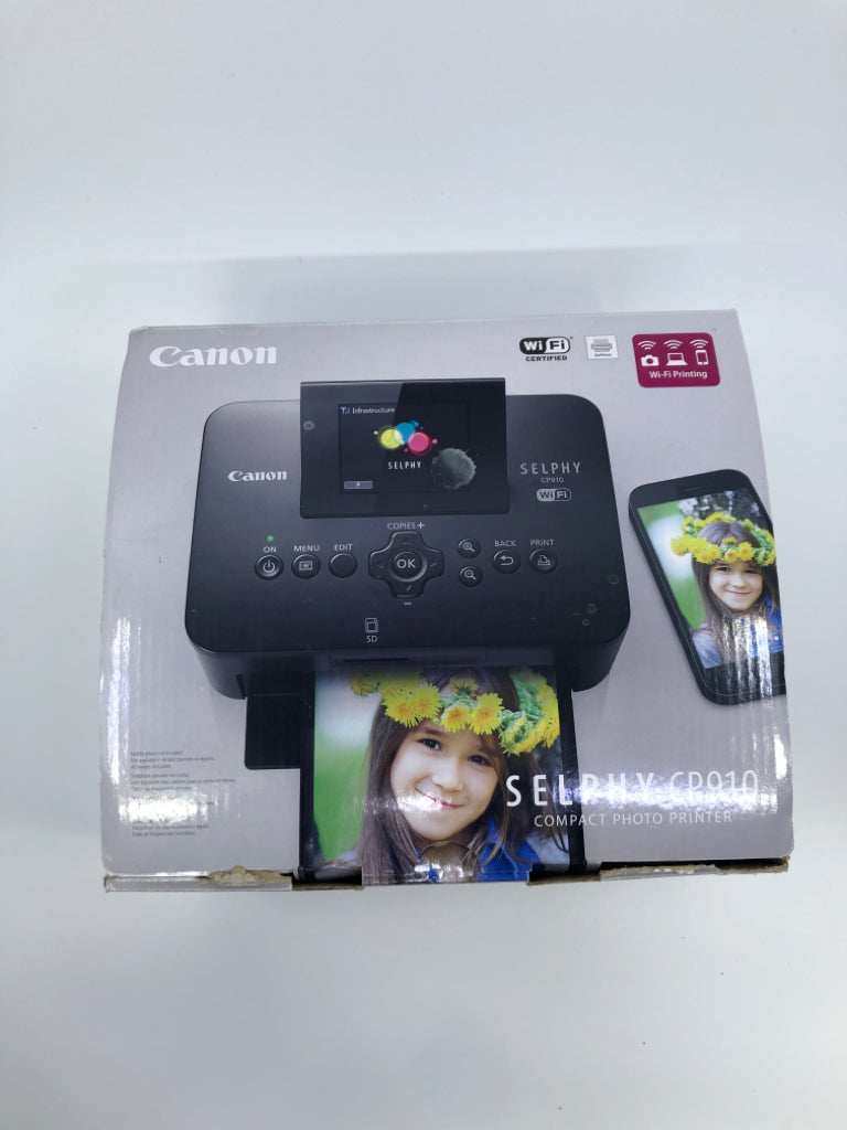 NIB CANON SELPHY CP910 COMPACT PHOTO PRINTER.