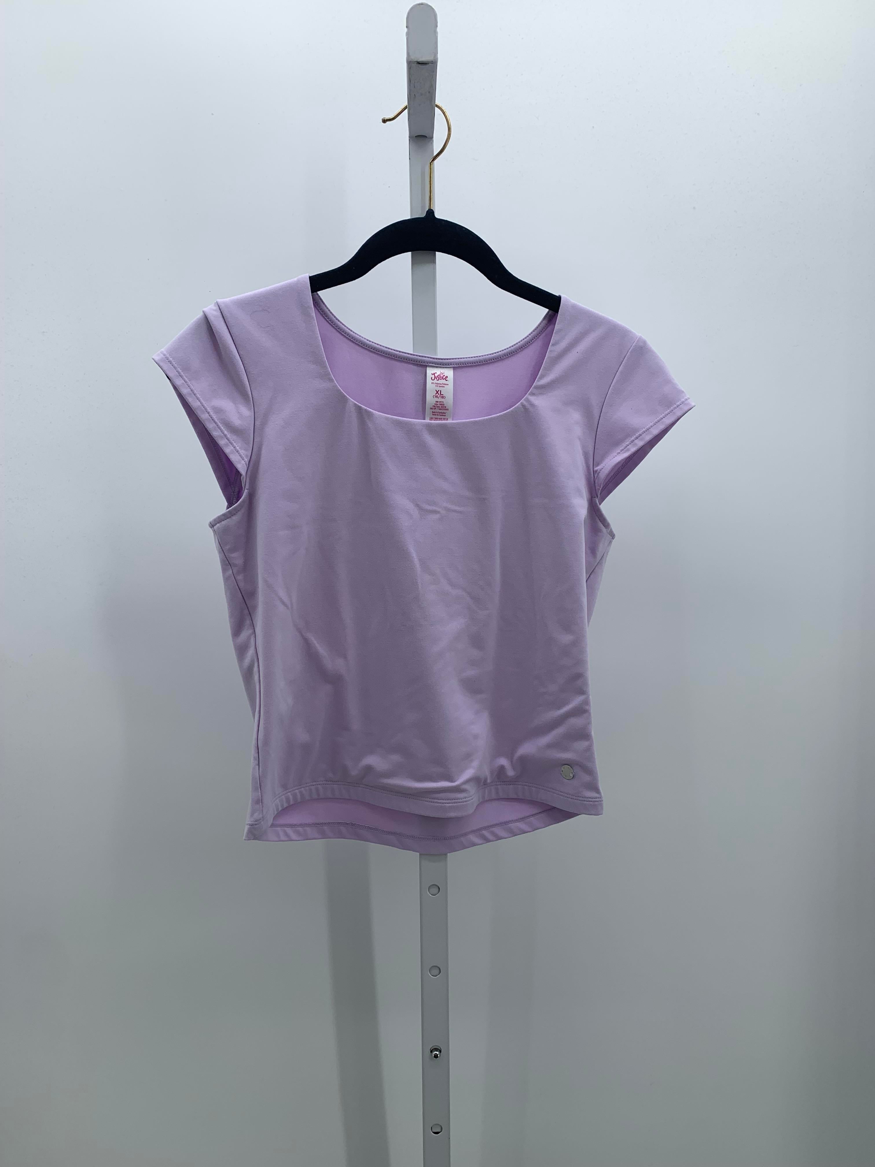 Justice Size 16-18 Girls Short Sleeve Shirt