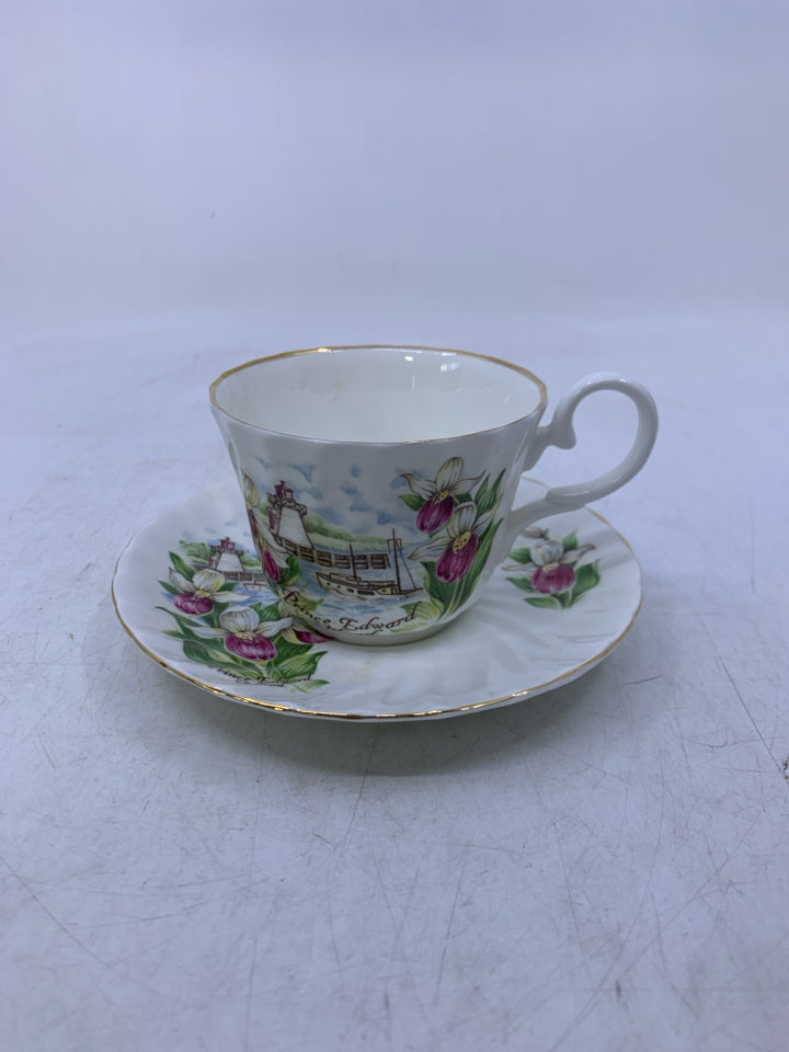 PRINCE EDWARDS ISLAND TEACUP SAUCER.