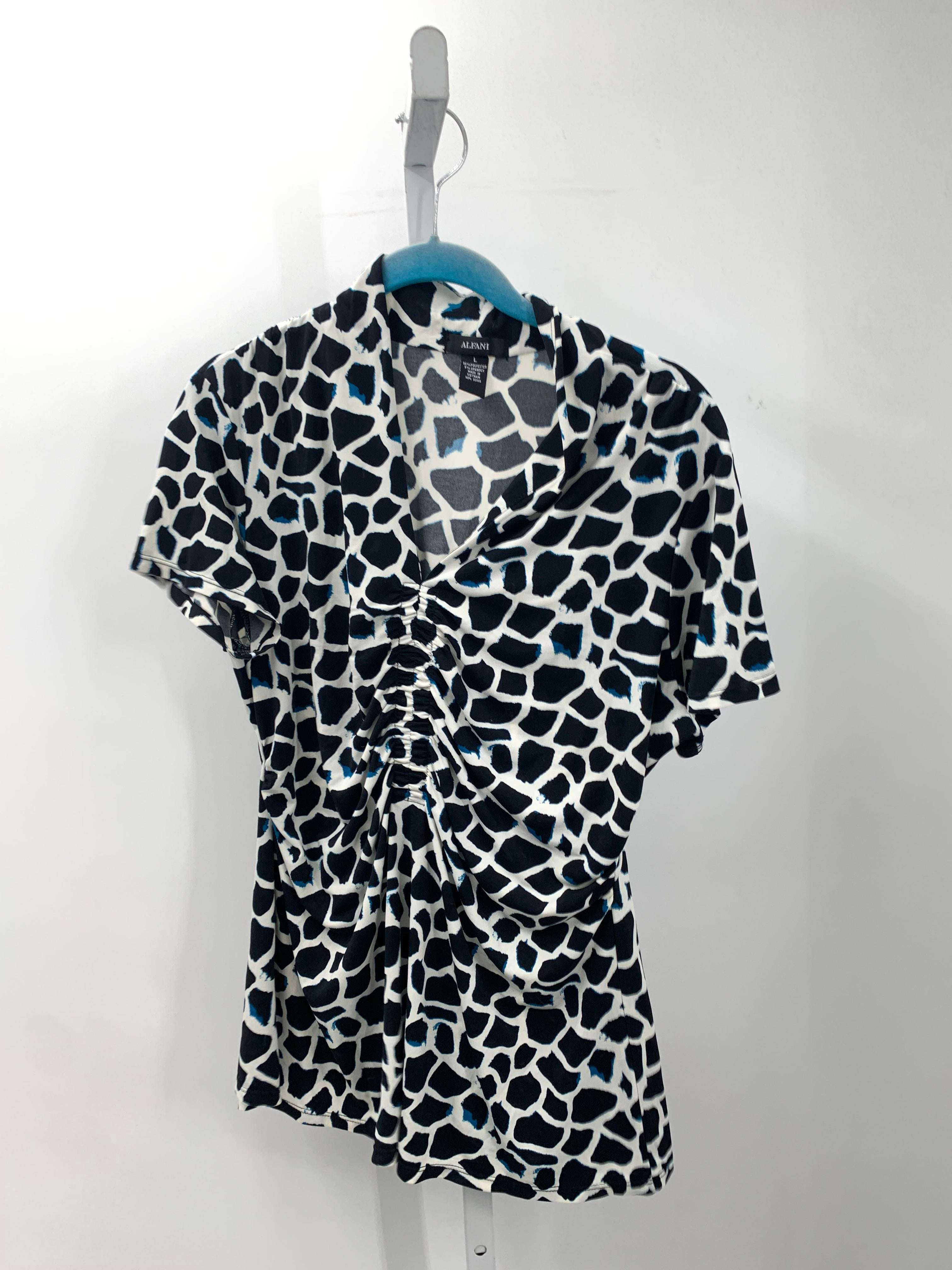 Alfani Size Large Misses Short Sleeve Shirt