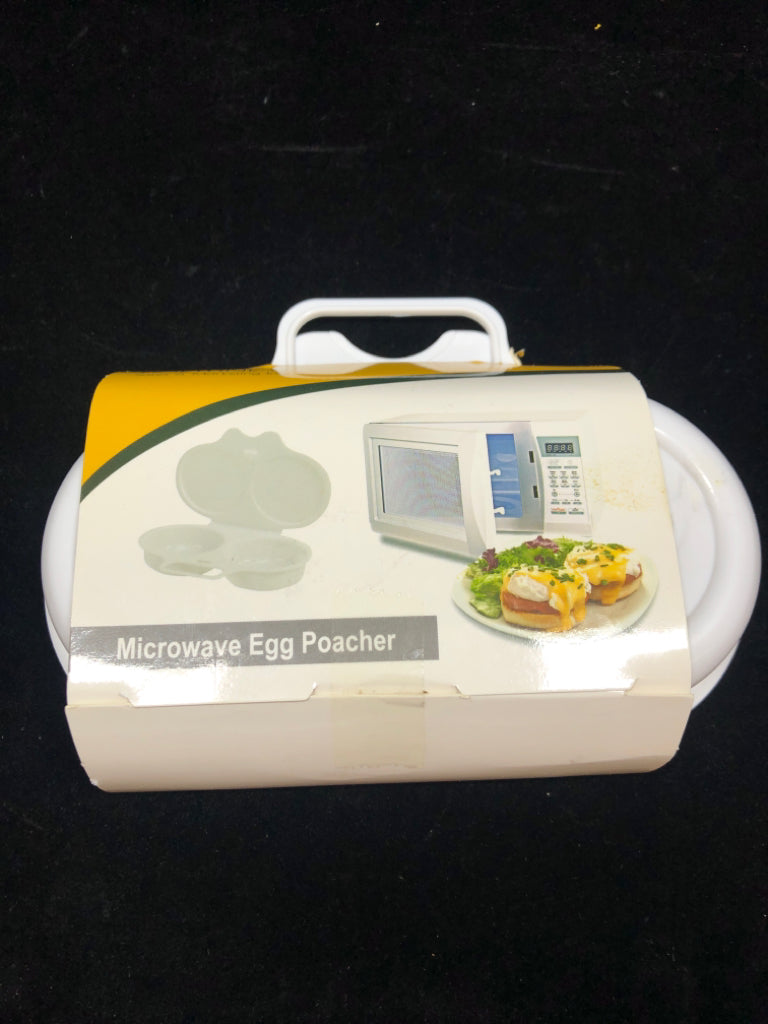 NIB MICROWAVE EGG POACHER.