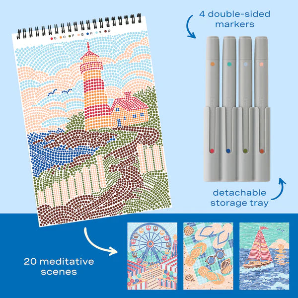 FlowArt® - Dot-By-Letter, Day at the Beach - New