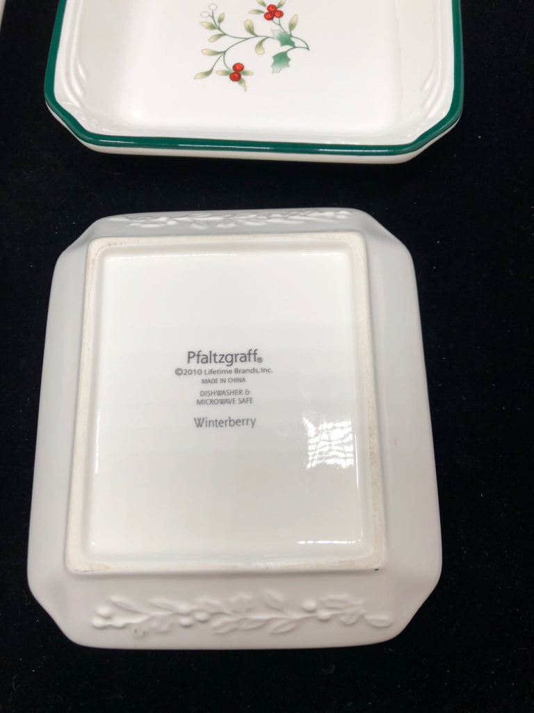 4 WINTERBERRY SIDE PLATES- PFALTZGRAFF.