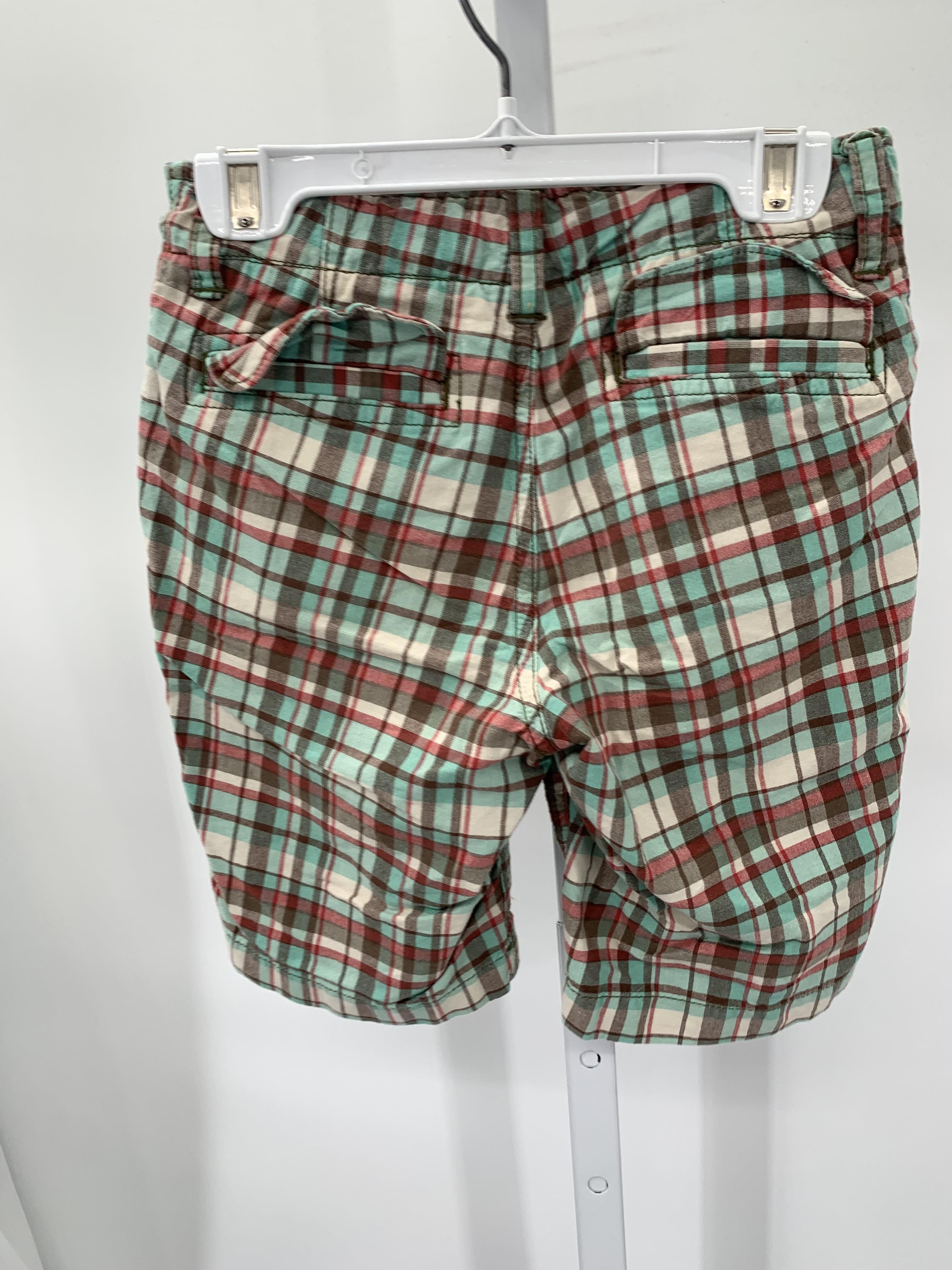 ADJ WAIST PLAID SHORTS