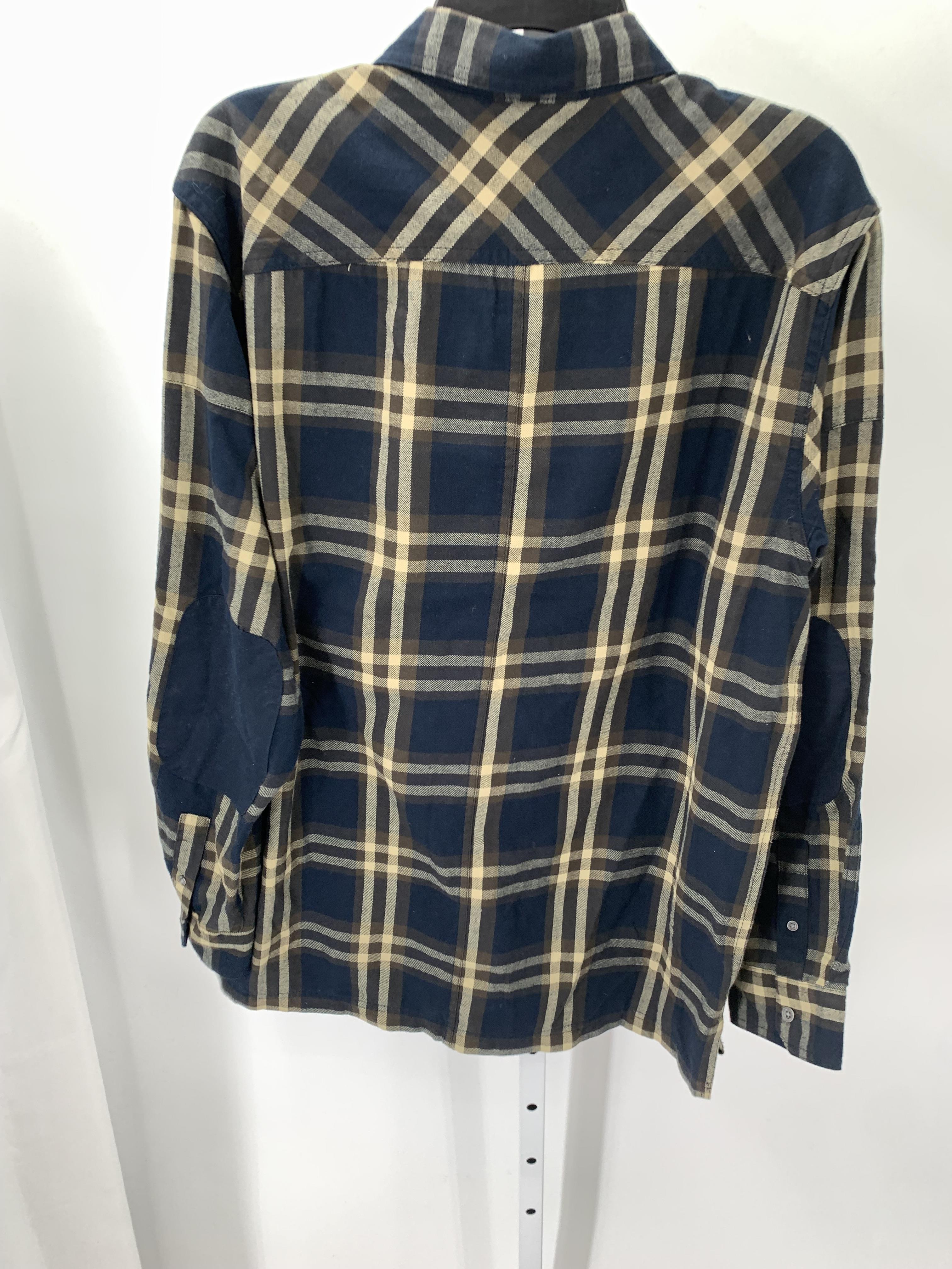 PLAID BTN DOWN
