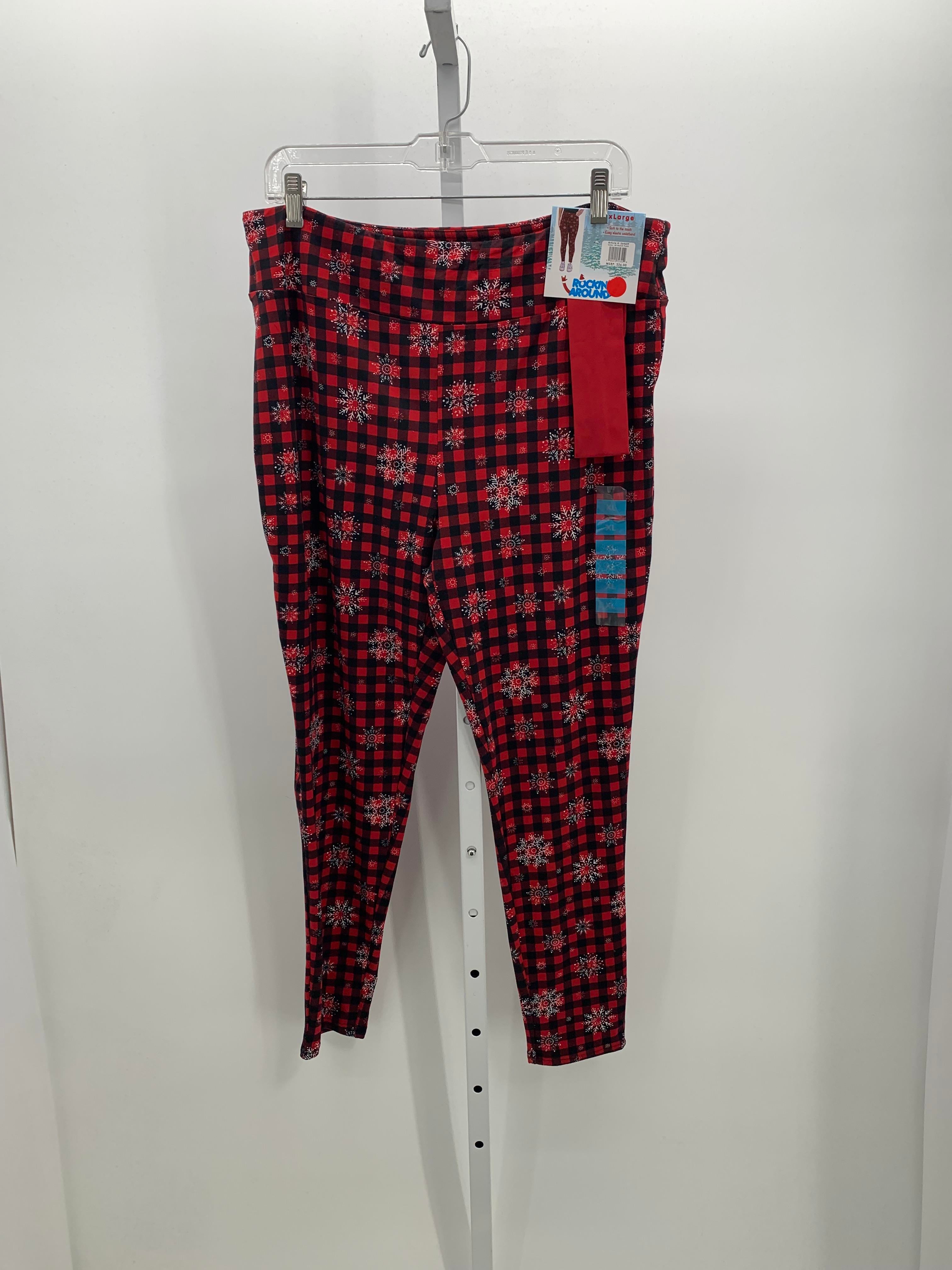 NEW PLAID SNOWFLAKES LEGGINGS.