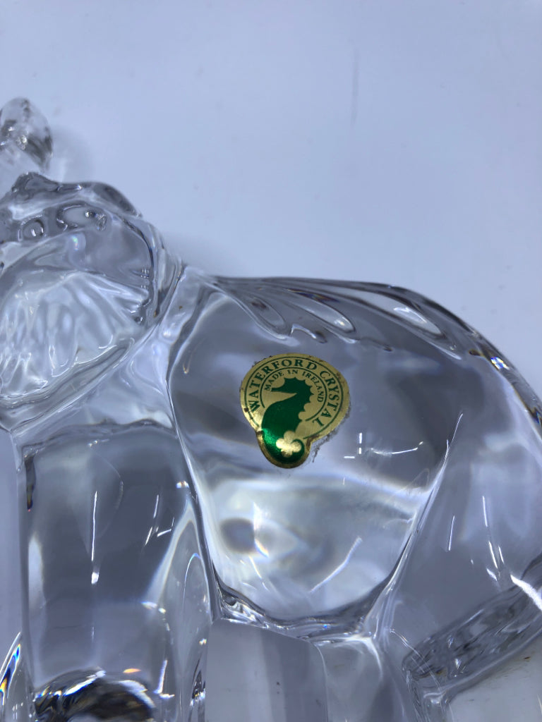 WATERFORD CRYSTAL ELEPHANT- IN BOX