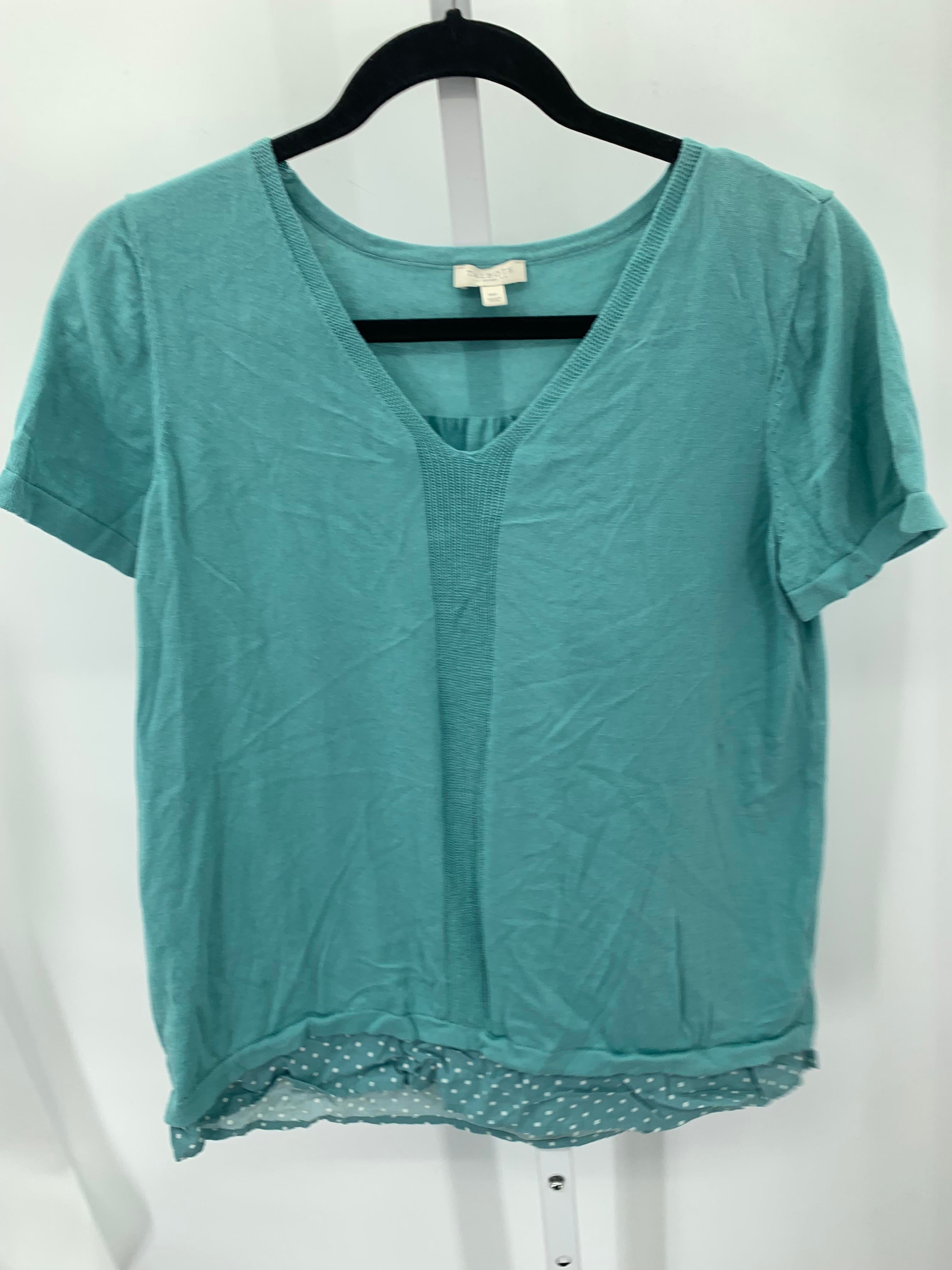 Talbots Size Medium Petite Petite Short Sleeve Shirt