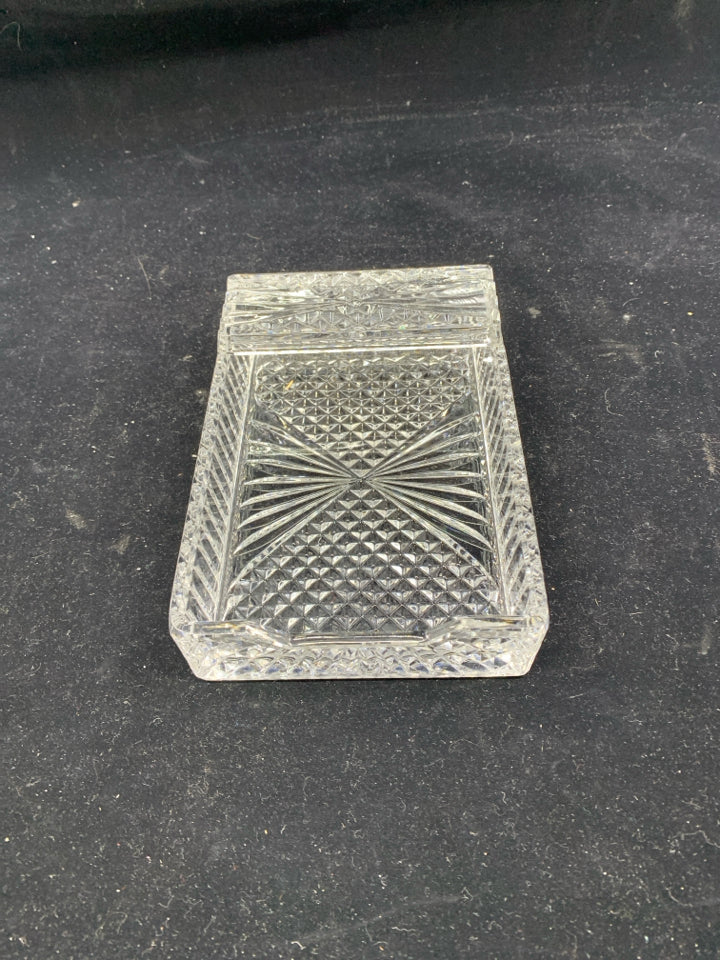 CUT GLASS TRAY.