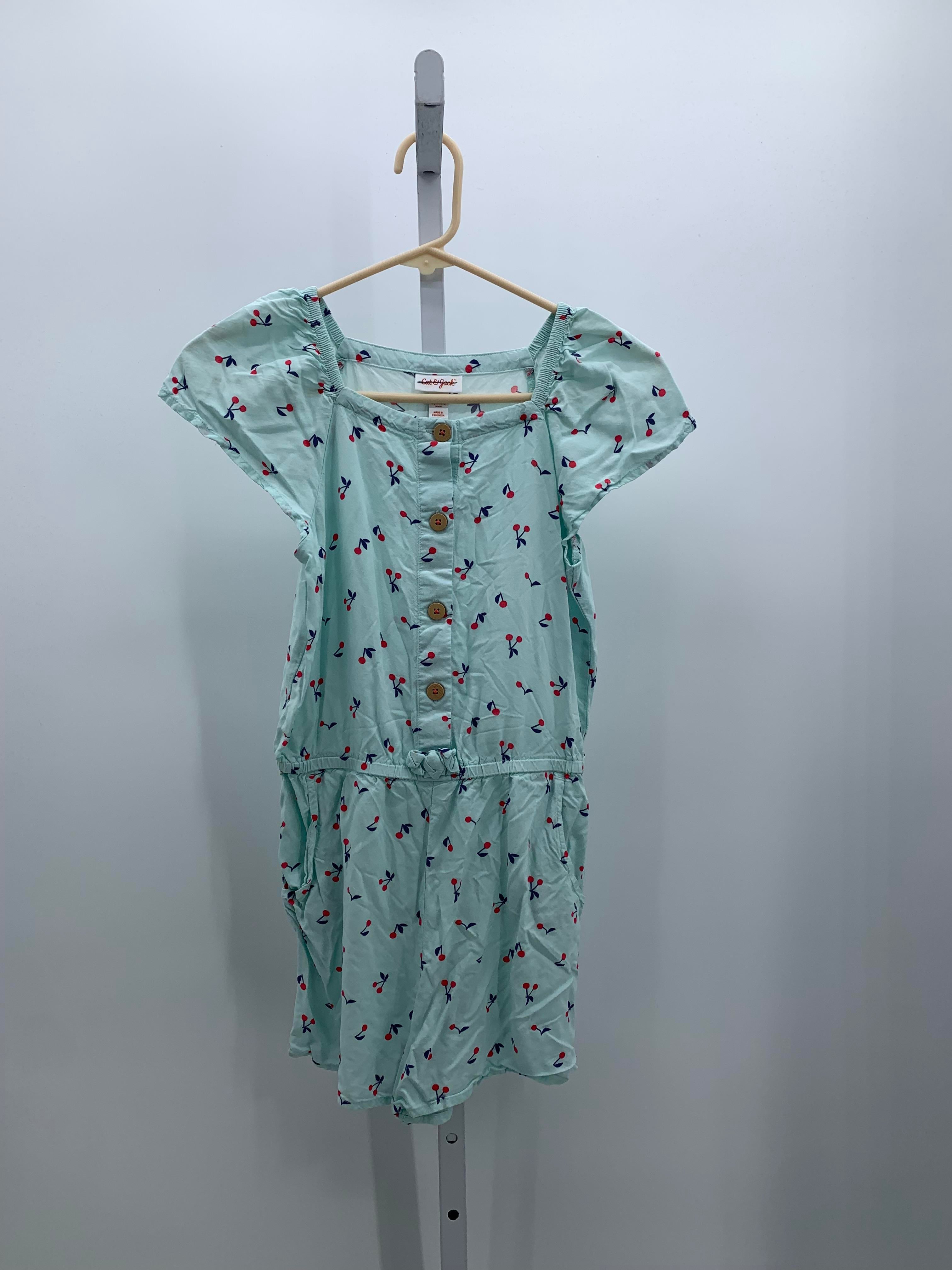 Cat & Jack Size 10-12 Girls Short Slv. Romper