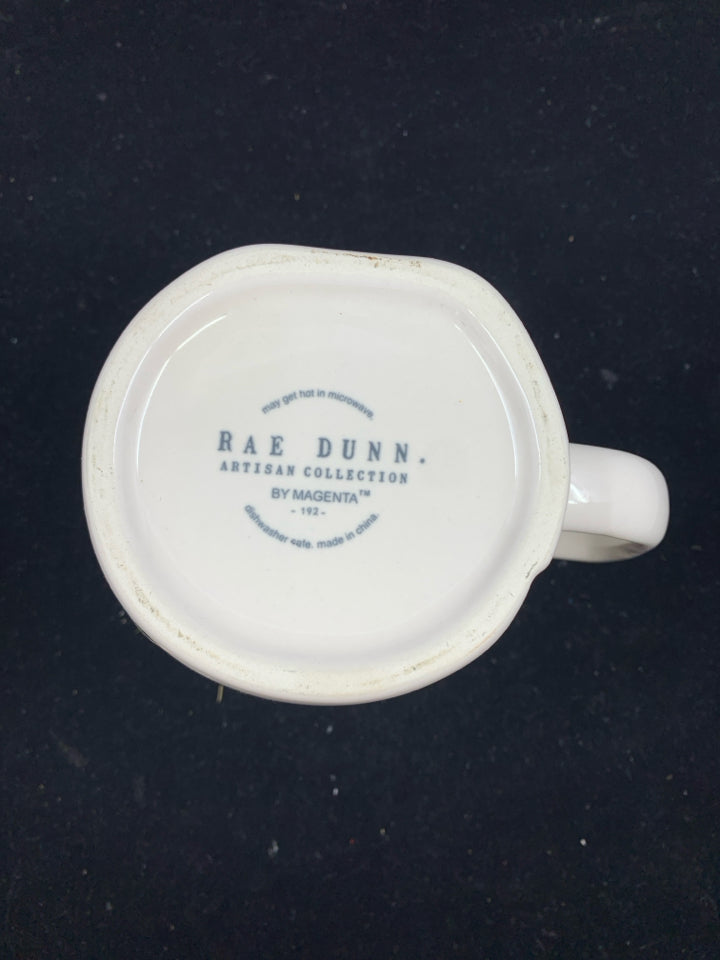 RAE DUNN "MORE BOOS PLEASE" MUG.