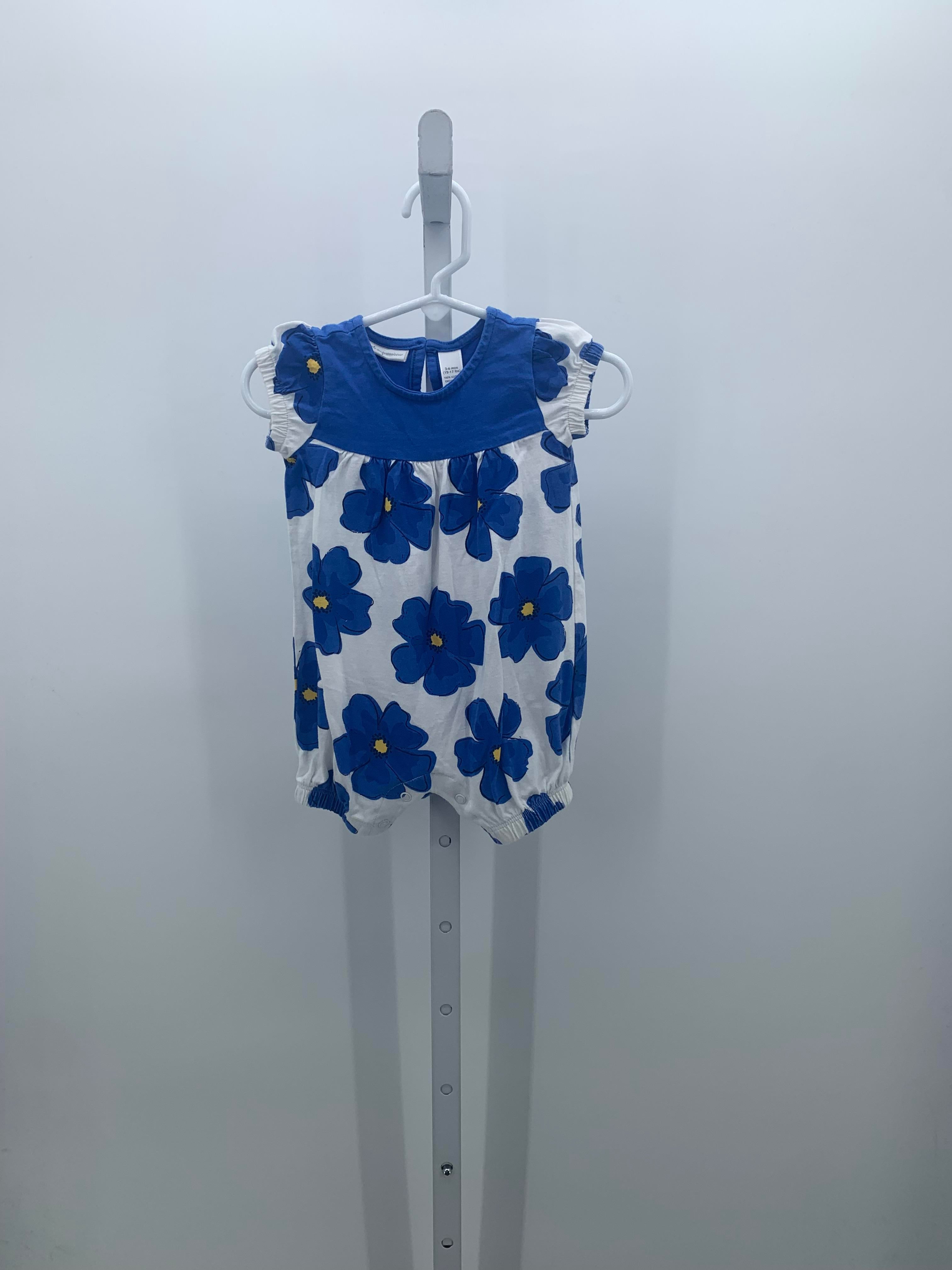 First Impressions Size 3-6 Months Girls Short Slv. Romper