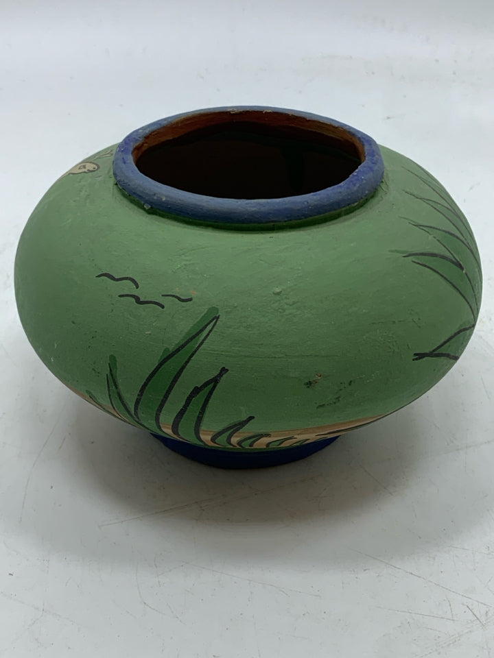 SOUTHWESTERN DESERT SCENE VASE- MEXICO.