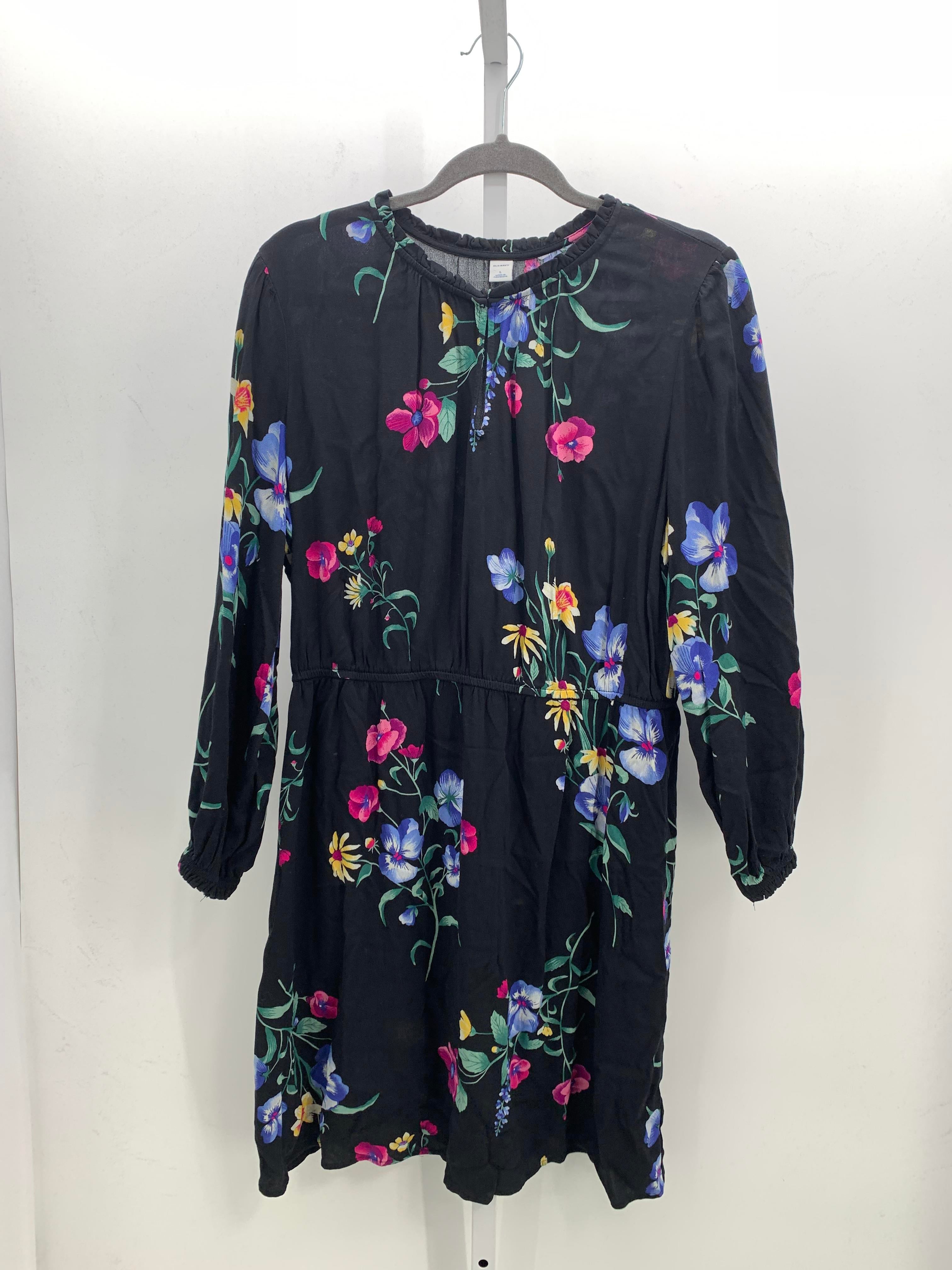 Old Navy Size Large Misses Long Sleeve Dress