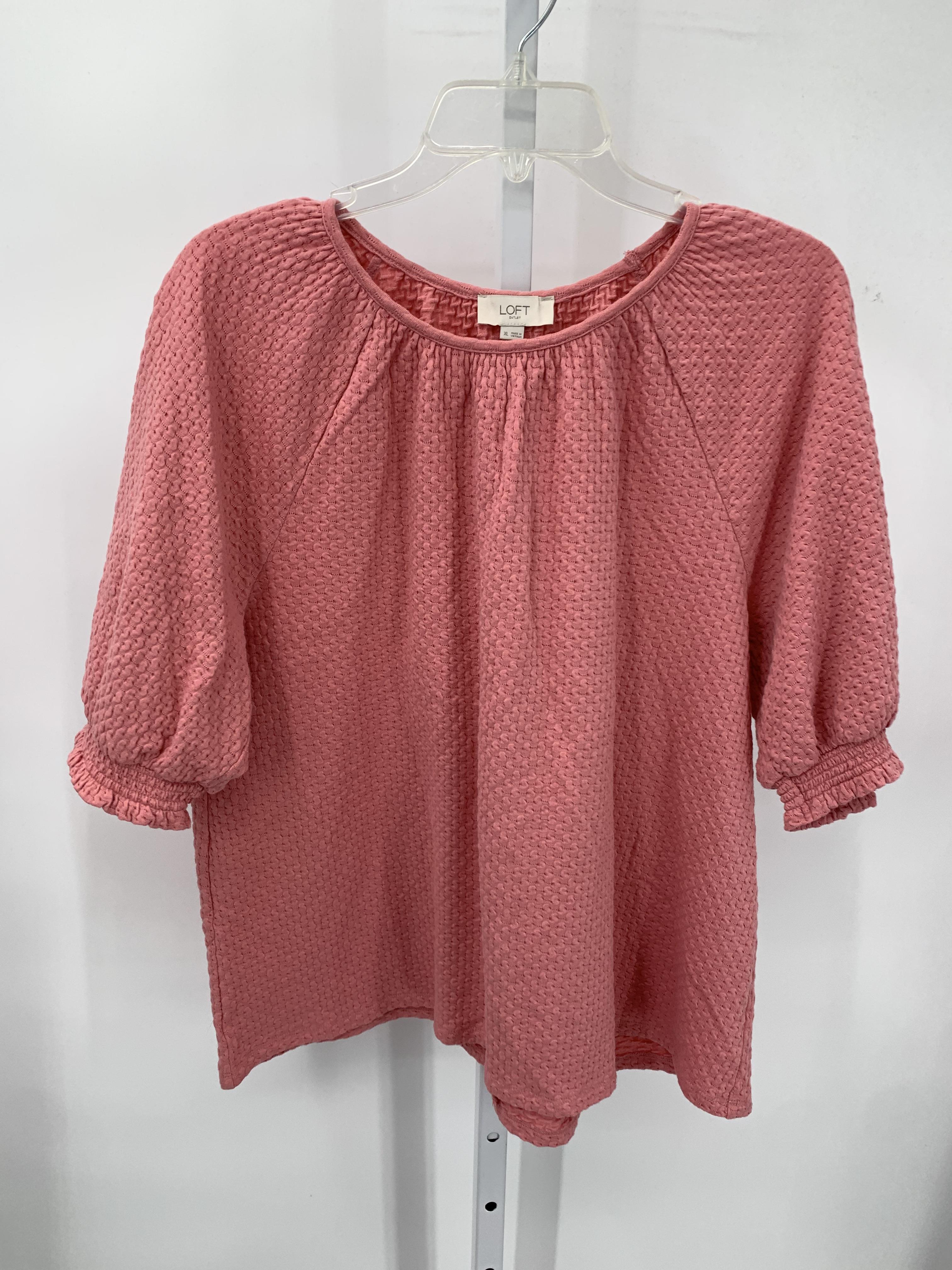 Loft Size Extra Large Misses Short Sleeve Shirt