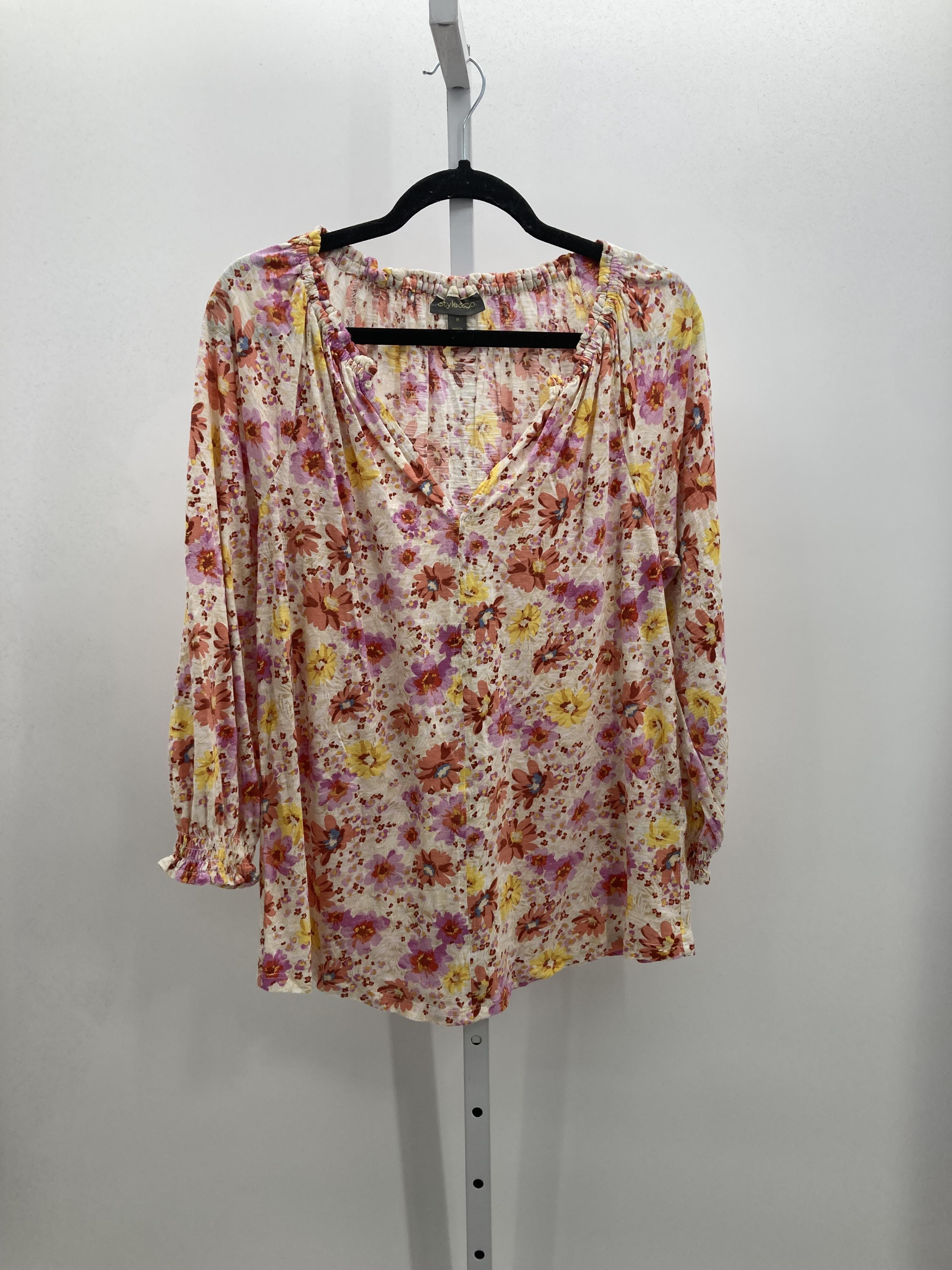 Style & Co. Size Medium Misses 3/4 Sleeve Shirt
