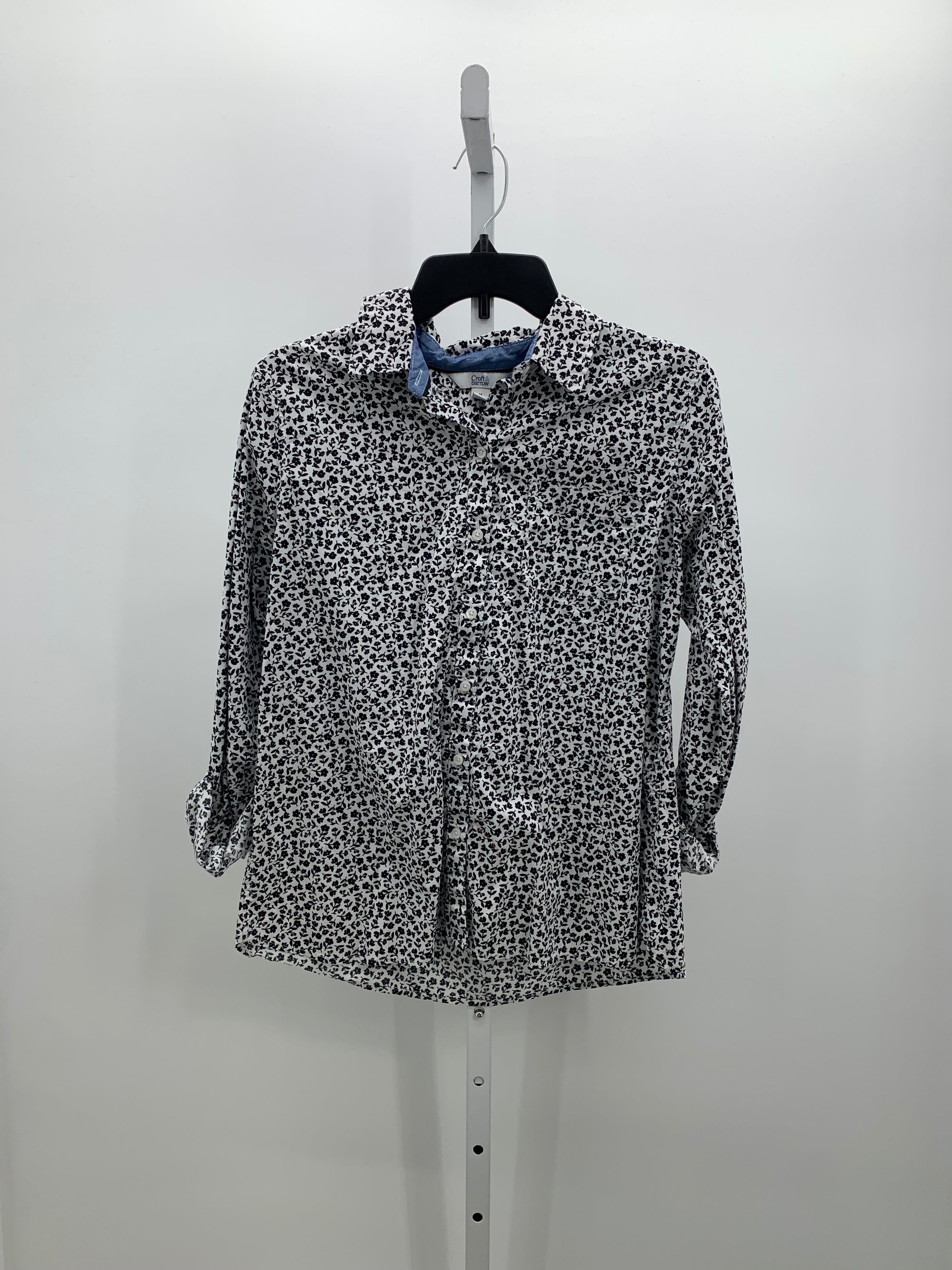 Croft & Barrow Size Medium Misses Long Sleeve Shirt