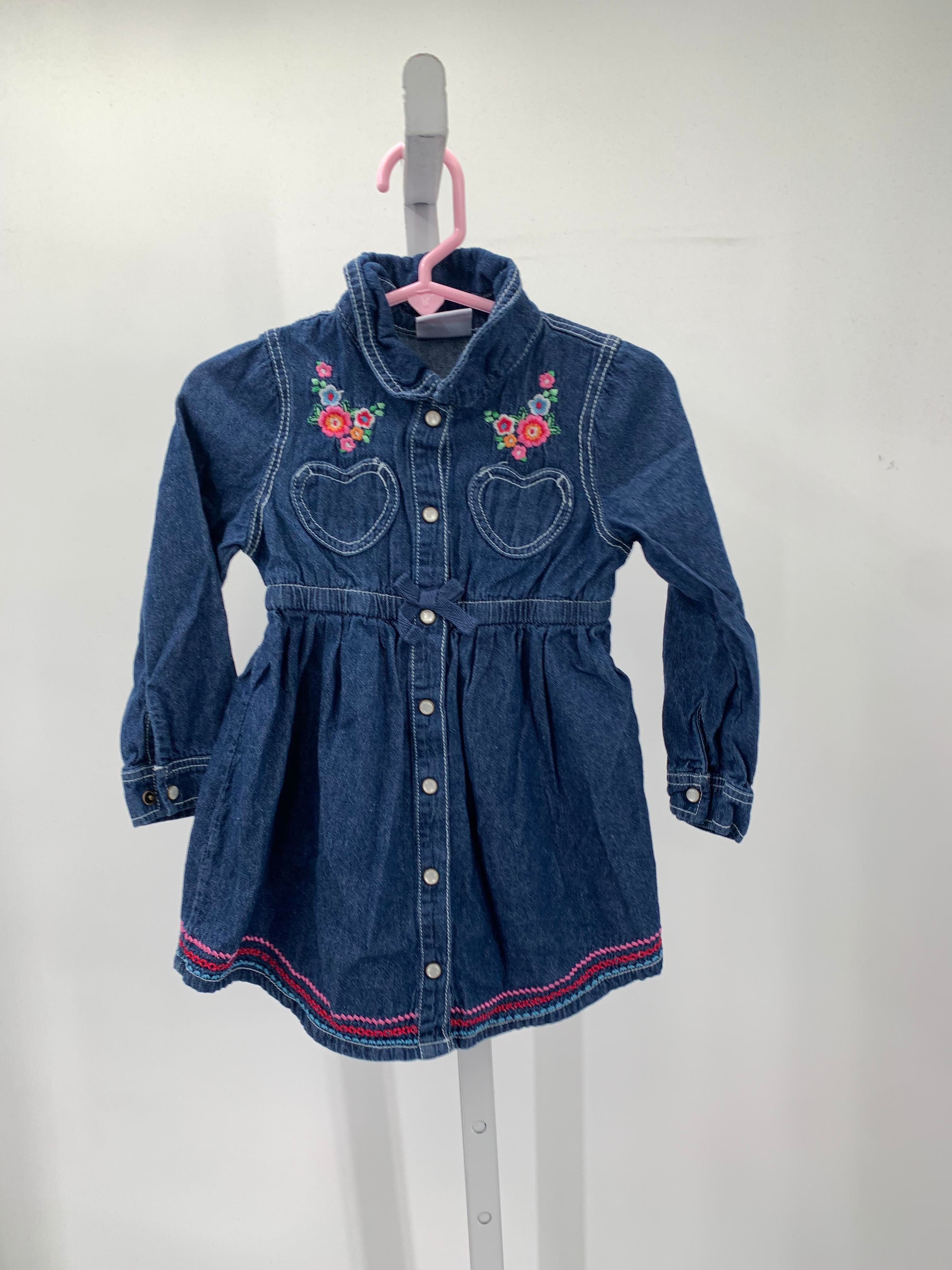 Nannette Size 2T Girls Long Sleeve Dress