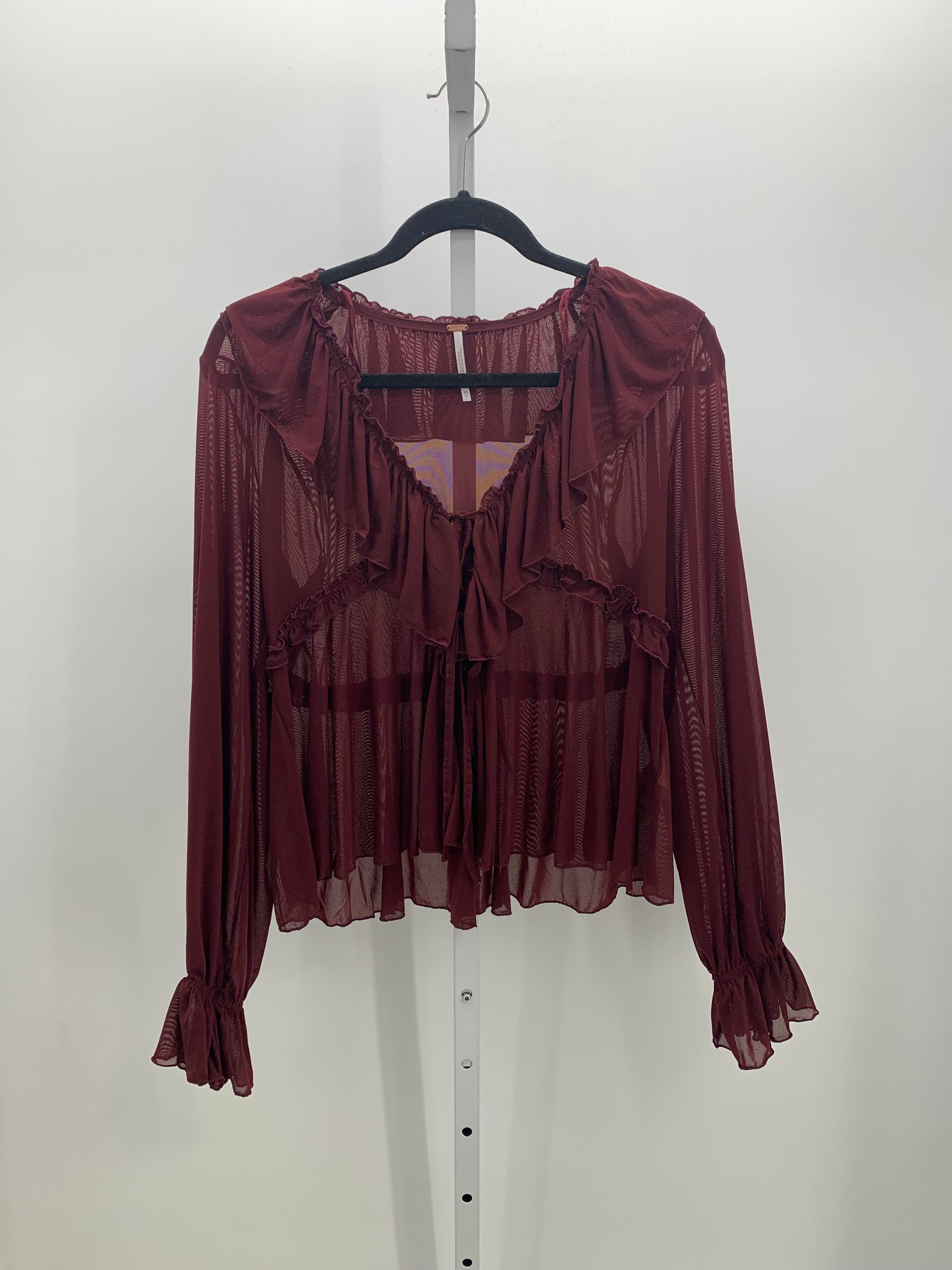Free People Size X Small Misses Long Sleeve Shirt