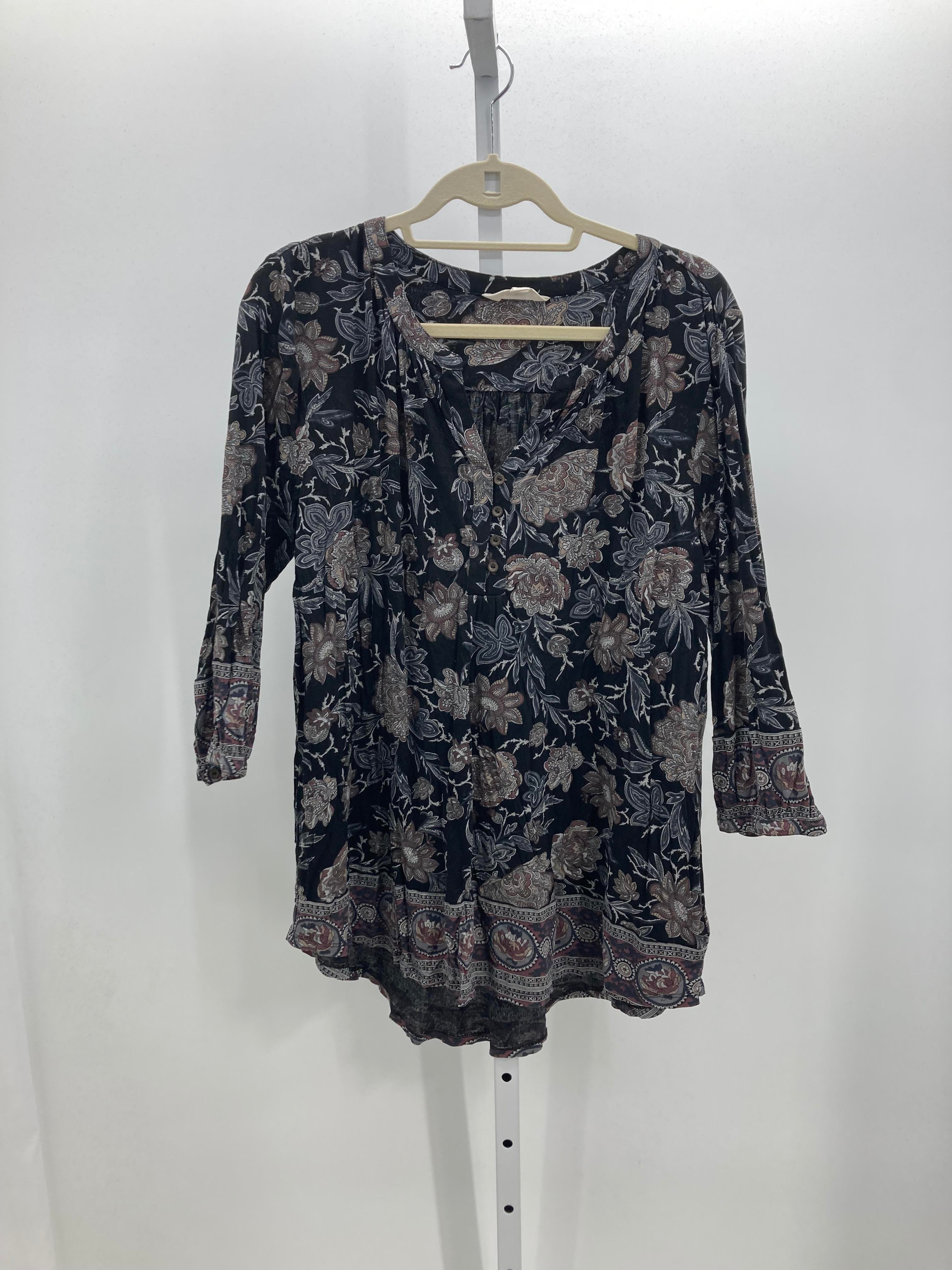 Lucky Brand Size 1X Womens 3/4 Sleeve Shirt