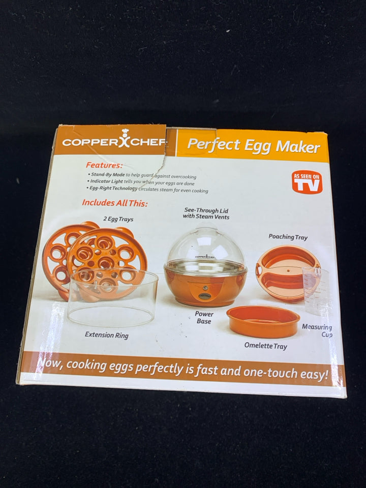 NIB COPPER CHEF EGG MAKER.