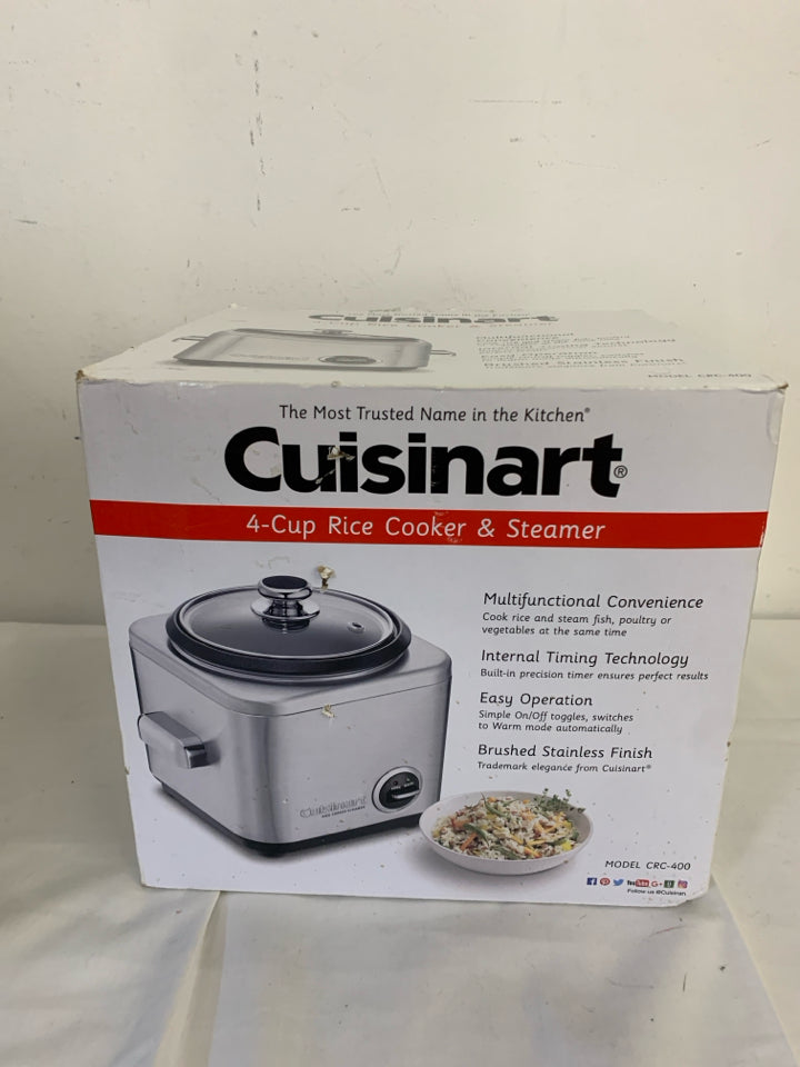 NIB 4-CUP RICE COOKER & STEAMER.