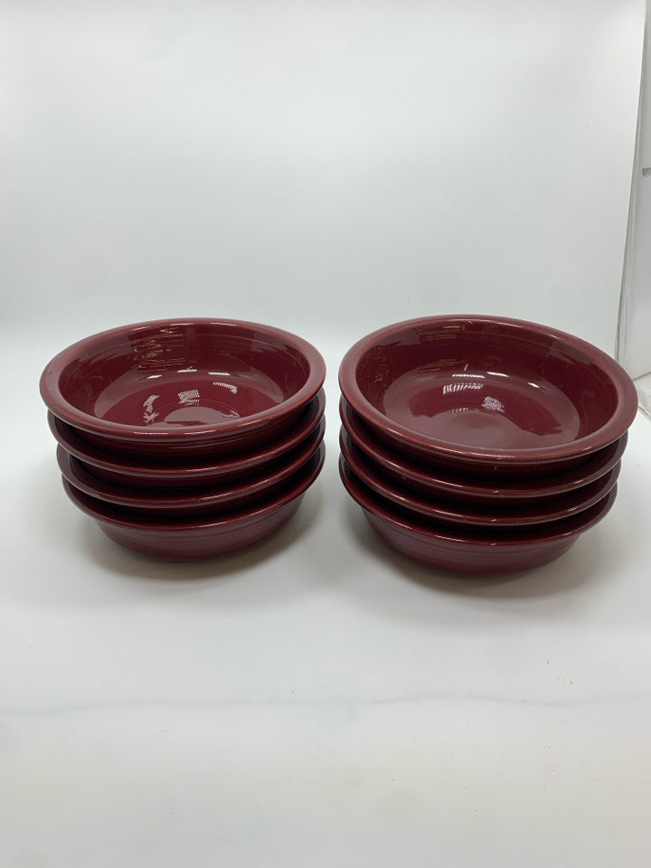 24PC MAROON FIESTA DINNER SVC FOR 8.
