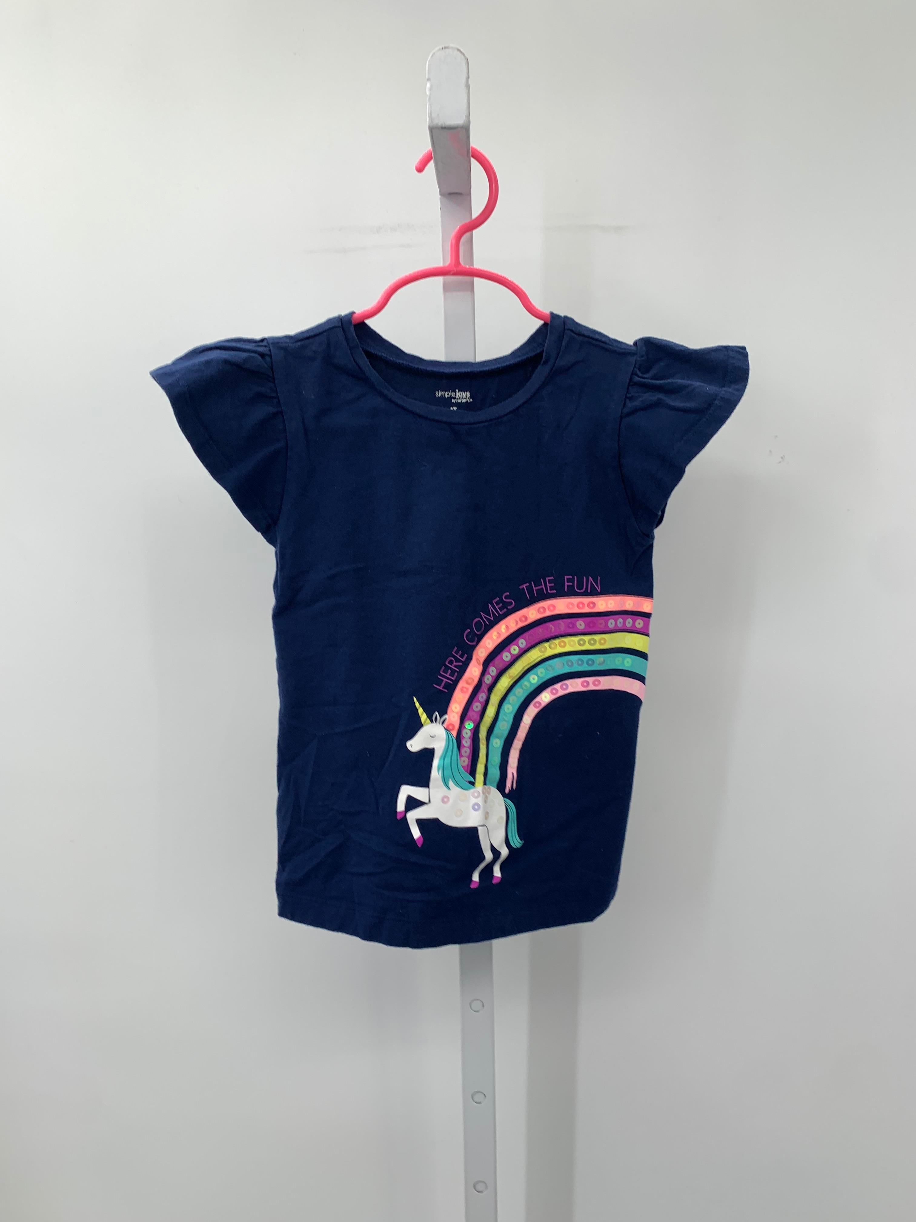 Simple Joys Size 4T Girls Short Sleeve Shirt